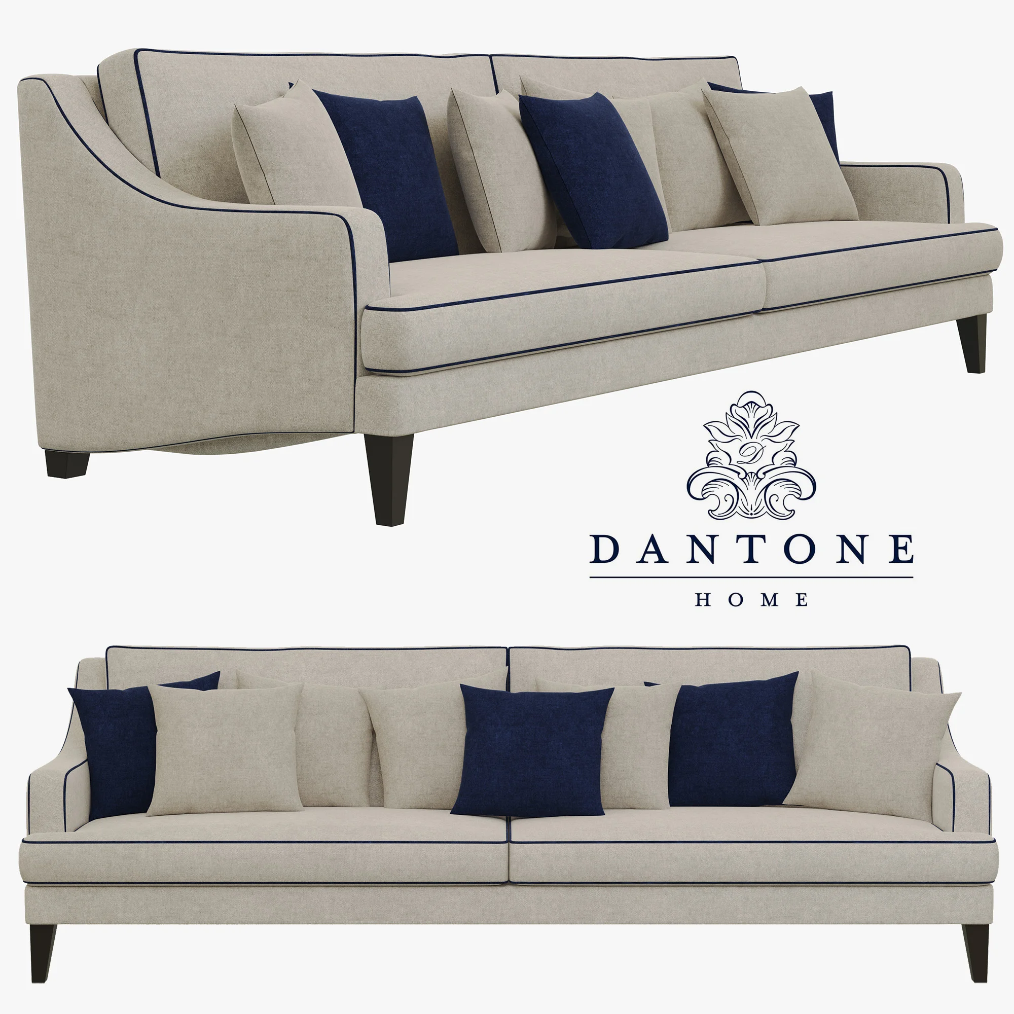 Dantone Home Laimington Sofa — 3D model preview 1