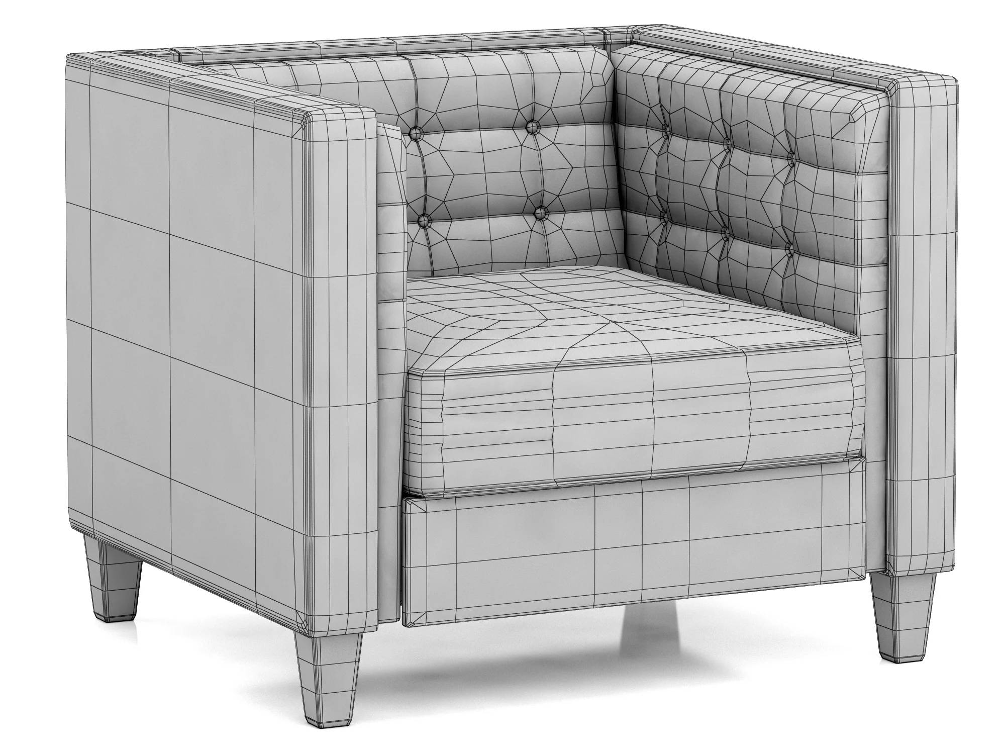 Dantone Home Pull Armchair, 3D model preview 9