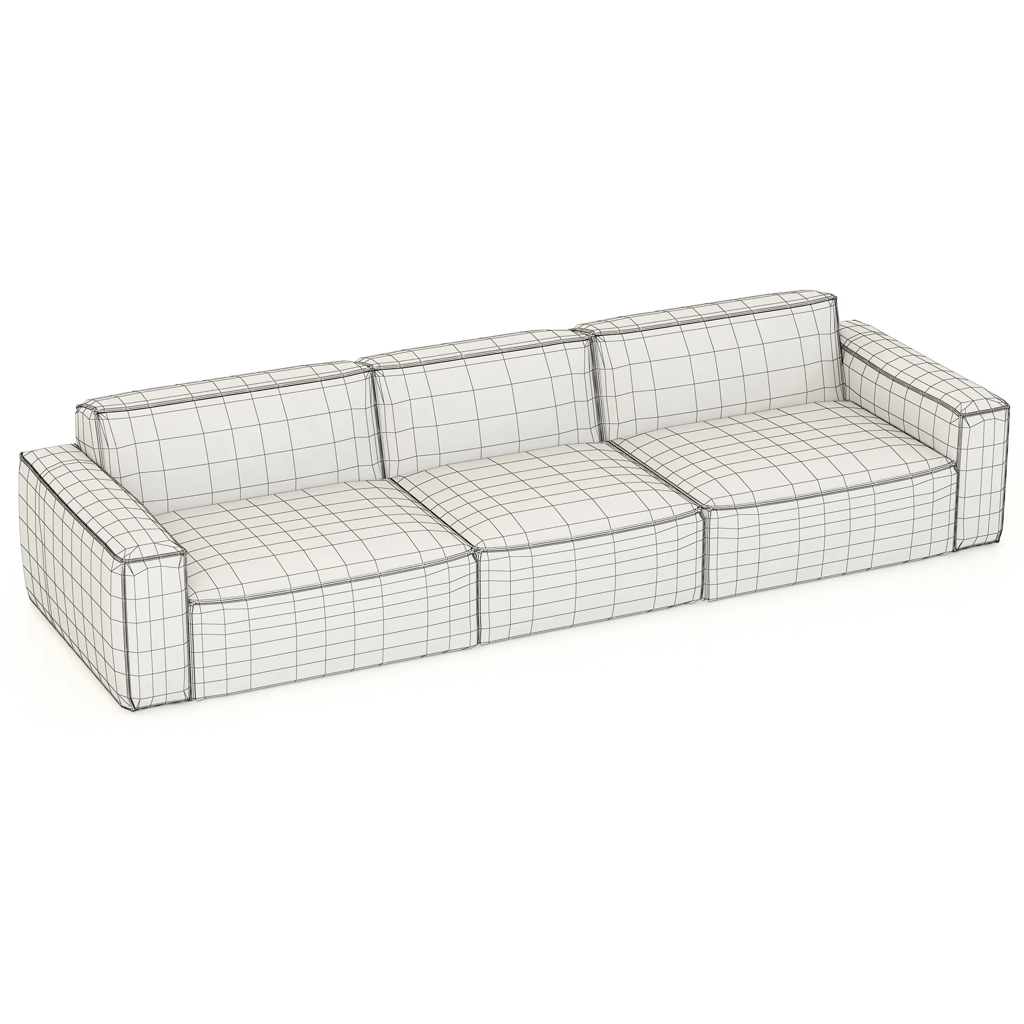 RH Modern Como Modular Sofa — 3D model preview 5