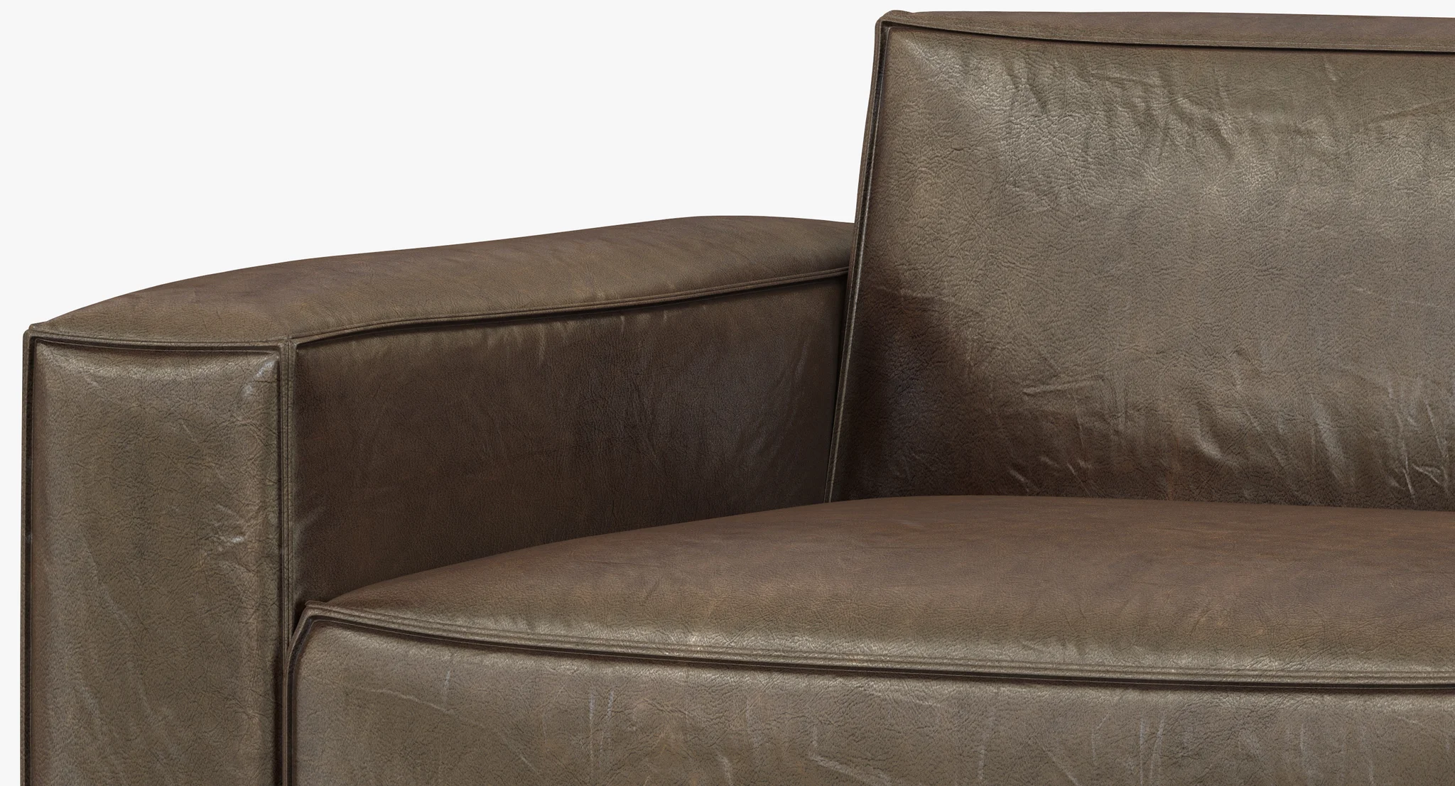 RH Modern Como Modular Sofa — 3D model preview 7