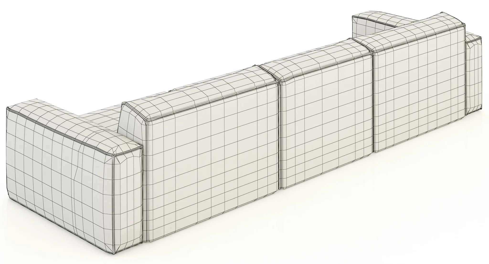 RH Modern Como Modular Sofa — 3D model preview 10