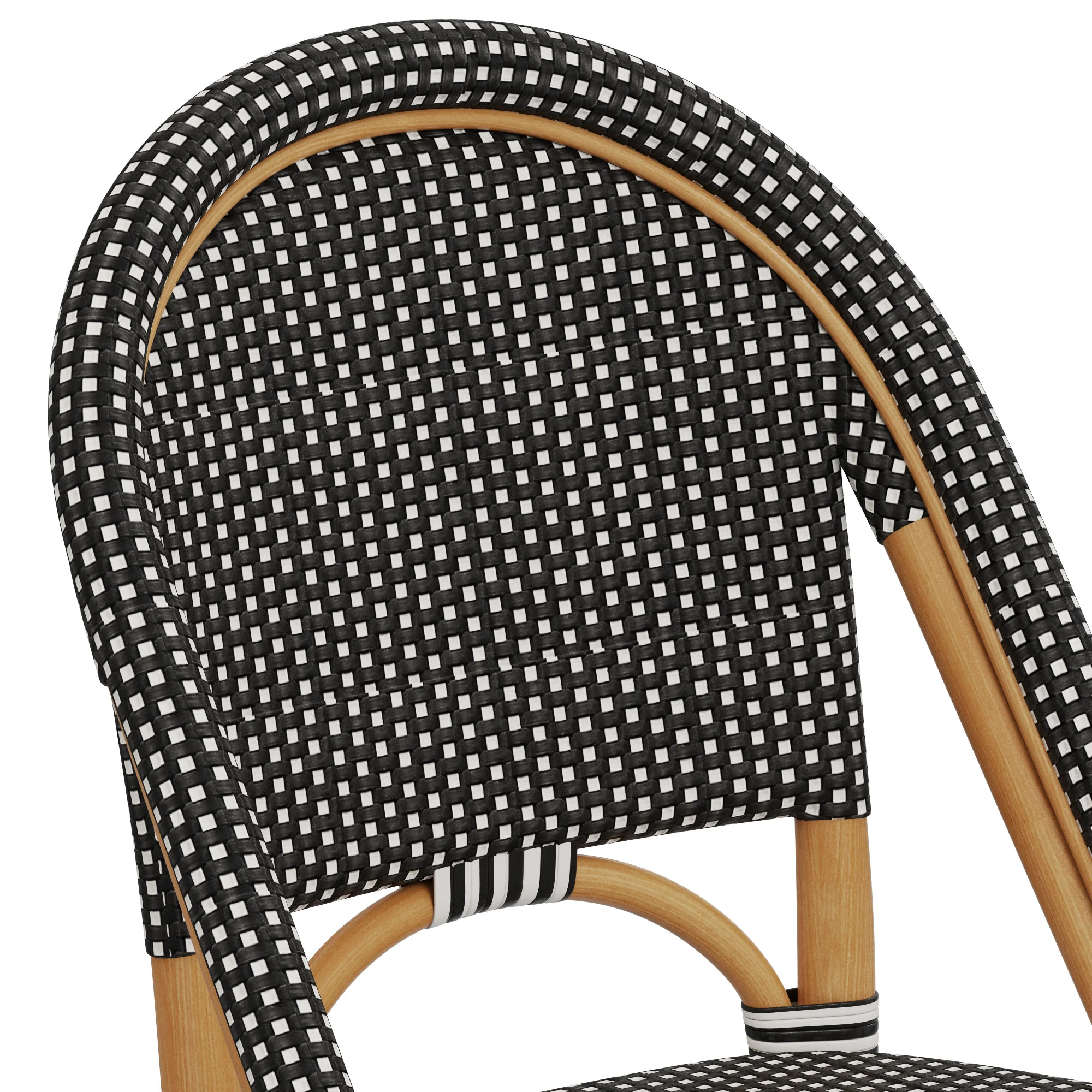 Restoration Hardware St Germain Resin Armless Stool — 3D model preview 4