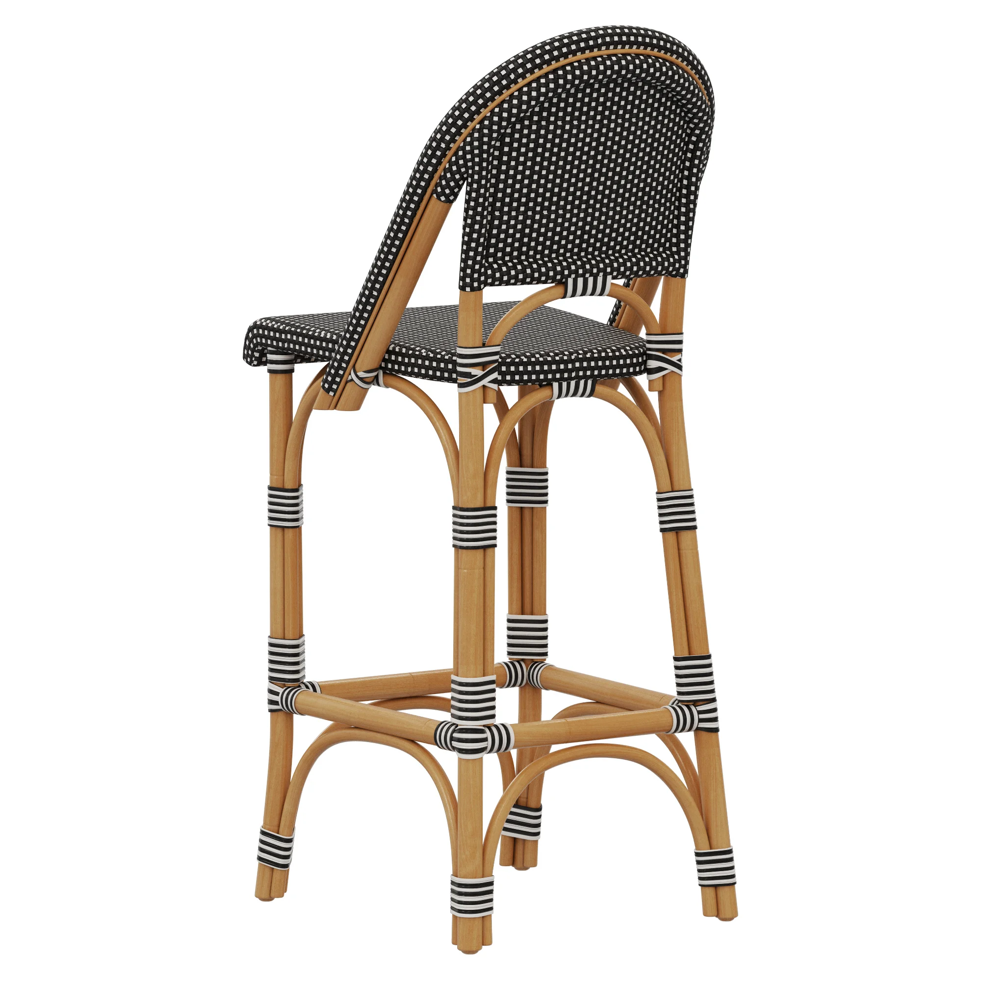 Restoration Hardware St Germain Resin Armless Stool — 3D model preview 5