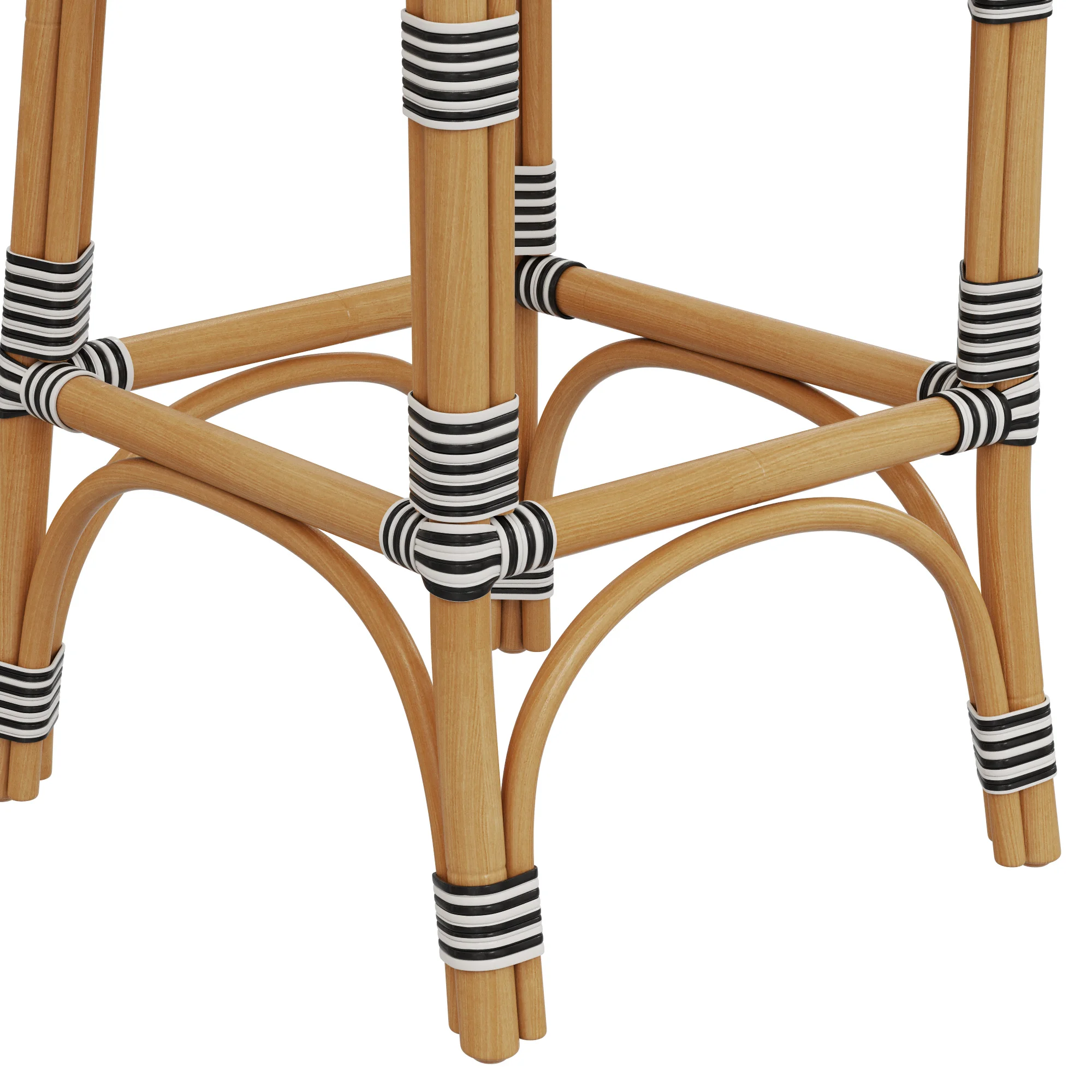 Restoration Hardware St Germain Resin Armless Stool — 3D model preview 6