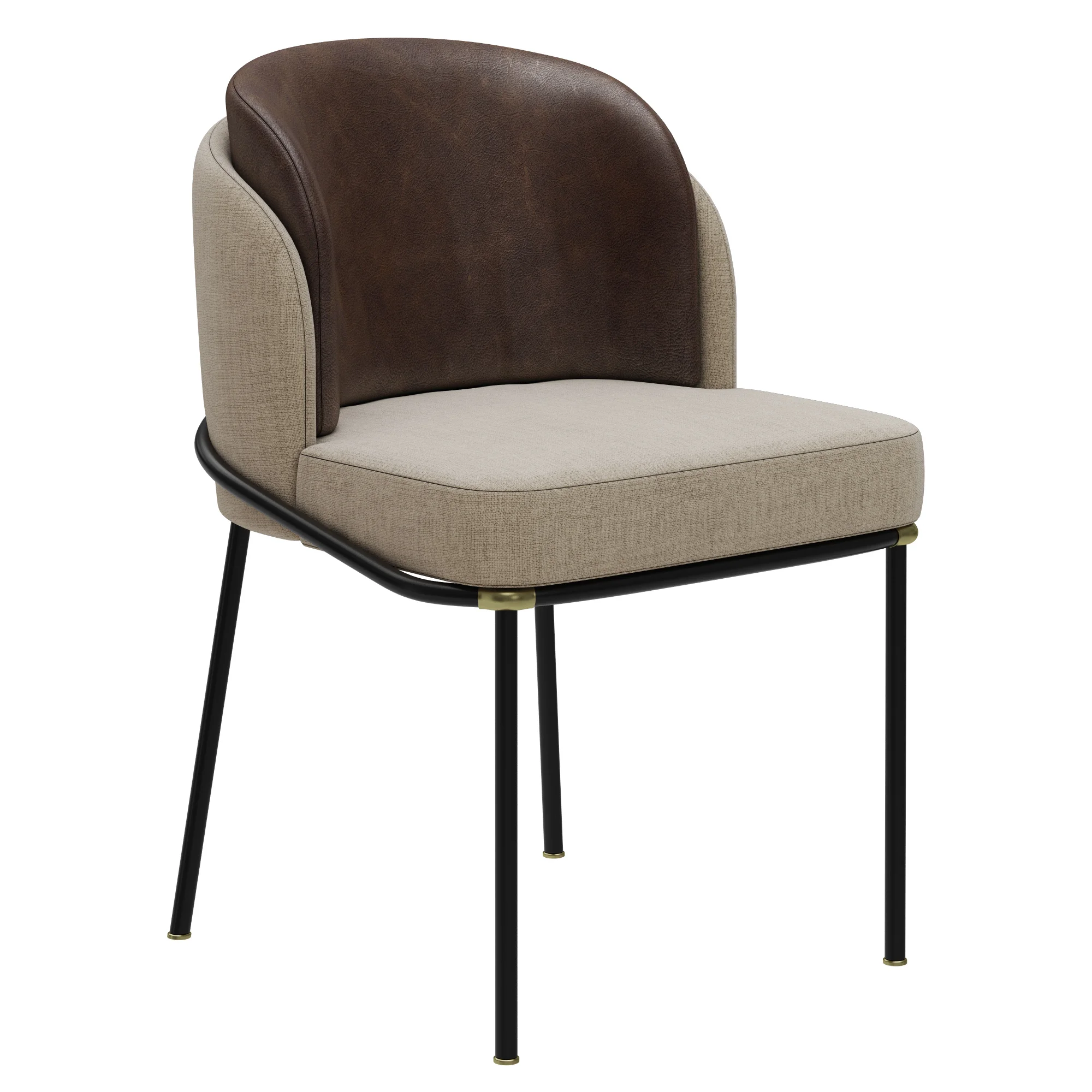 Minotti Fil Noir Dining Chair — 3D model preview 1