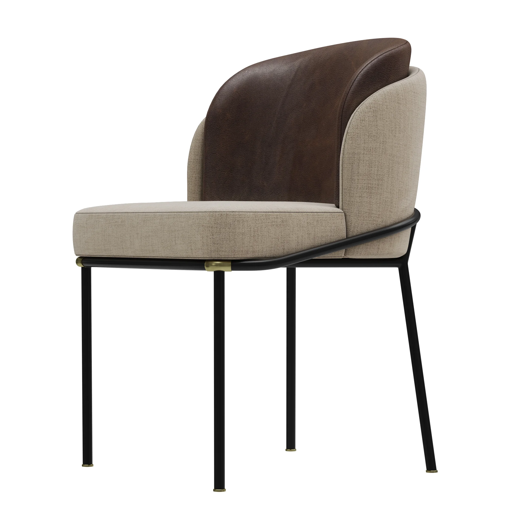 Minotti Fil Noir Dining Chair — 3D model preview 3