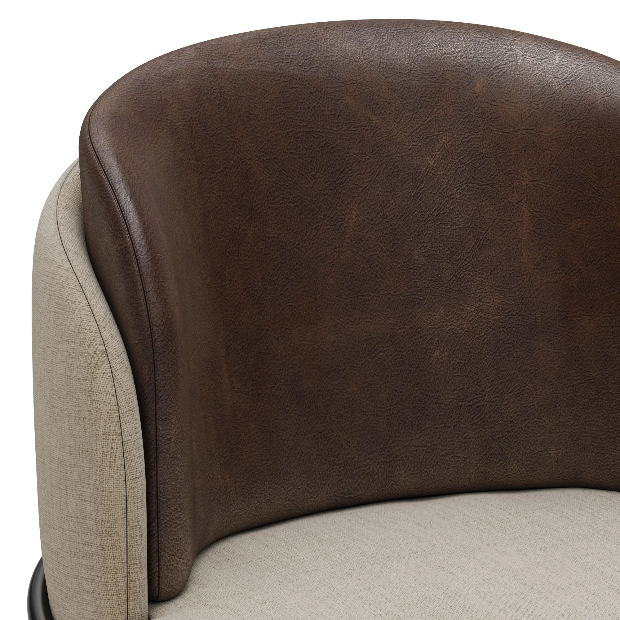 Minotti Fil Noir Dining Chair — 3D model preview 4