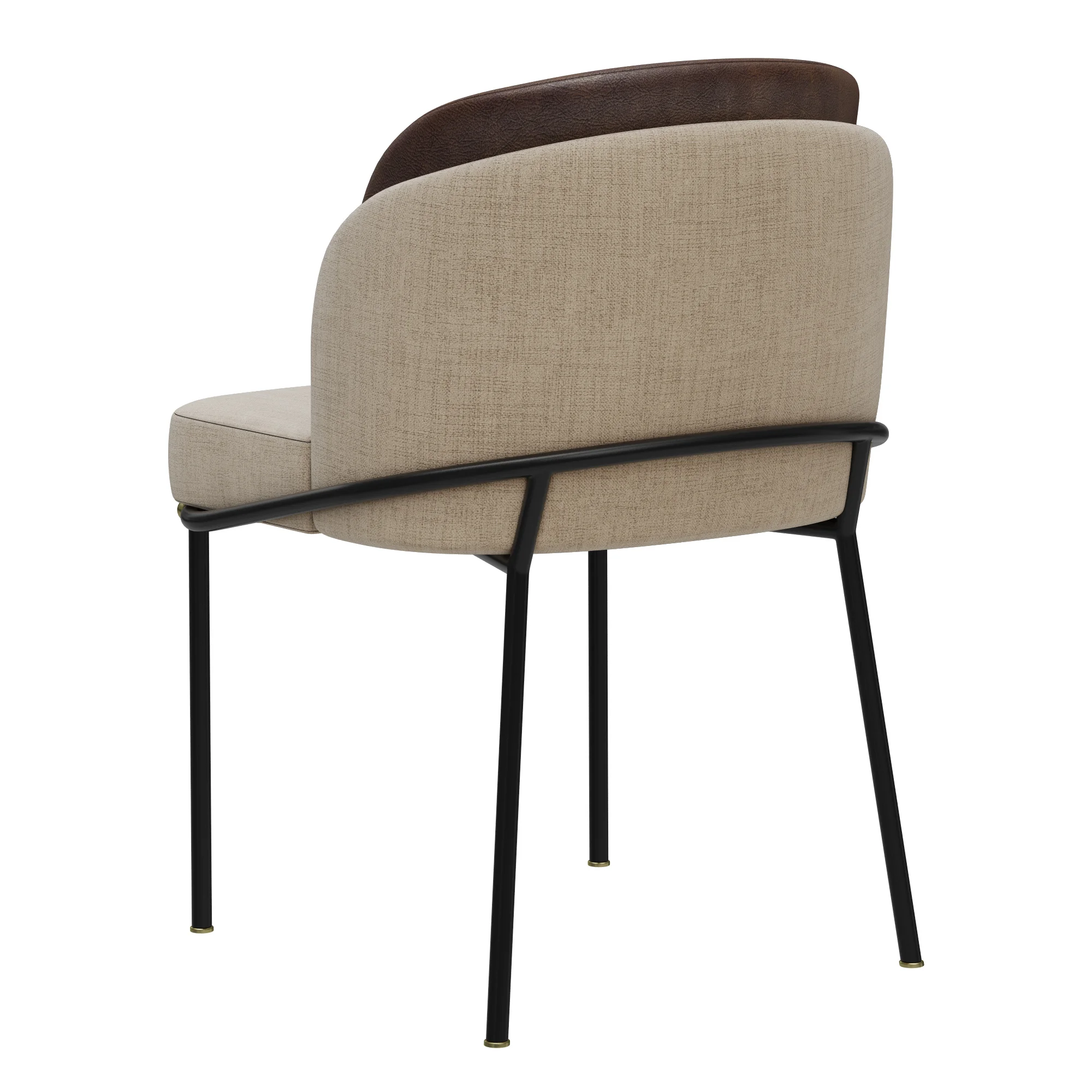Minotti Fil Noir Dining Chair — 3D model preview 5
