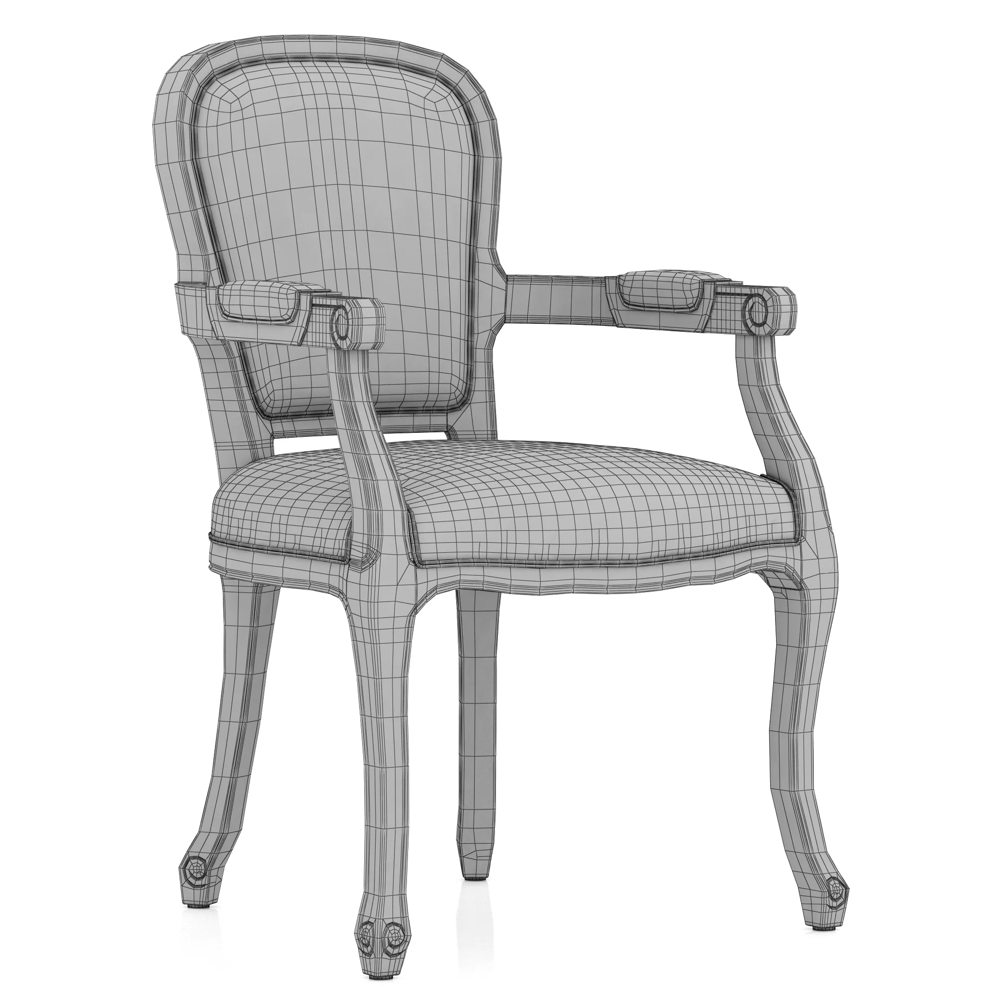 Home Concept Jean Paul Dining Armchair — 3D model preview 8
