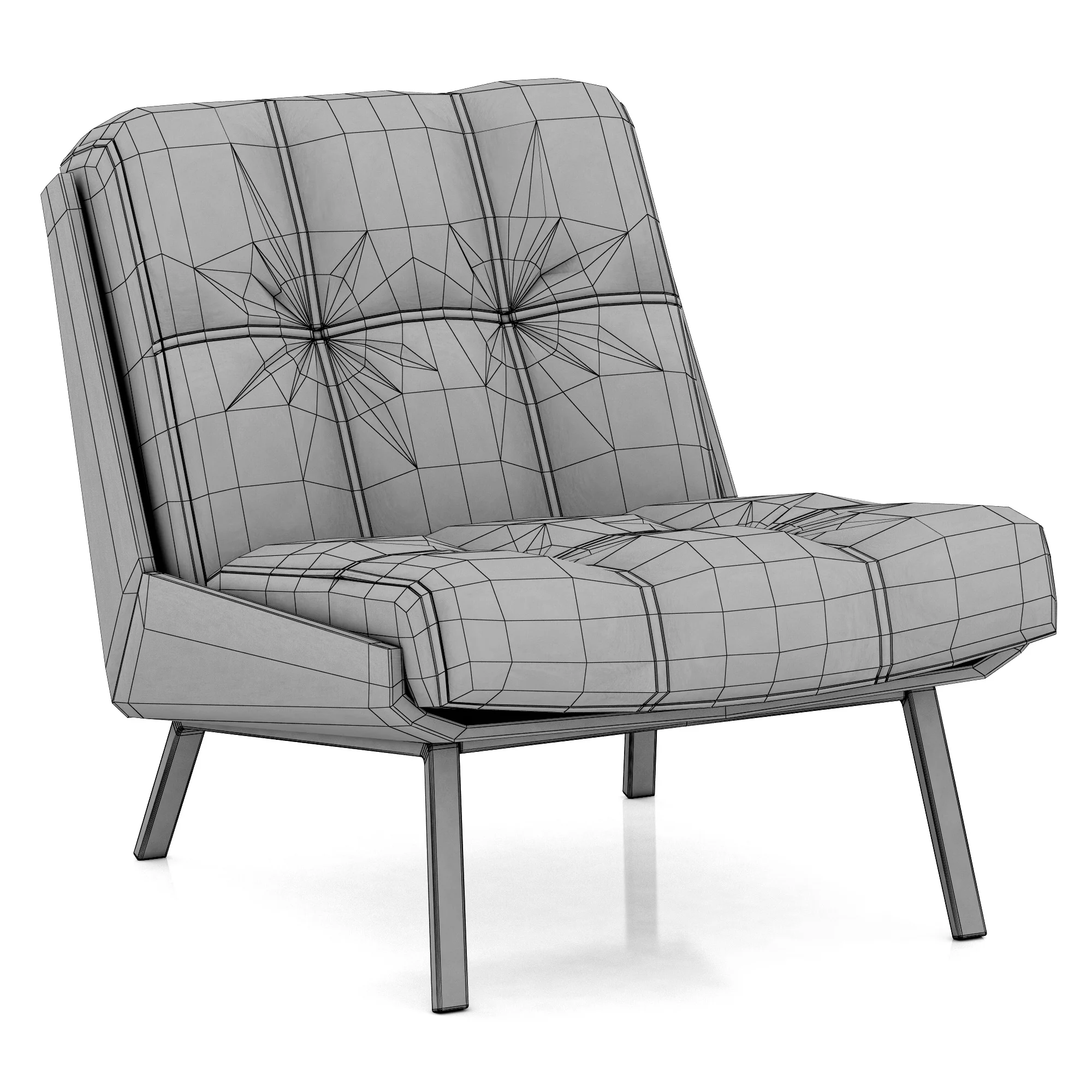 Minotti Daiki 2 — 3D model preview 7
