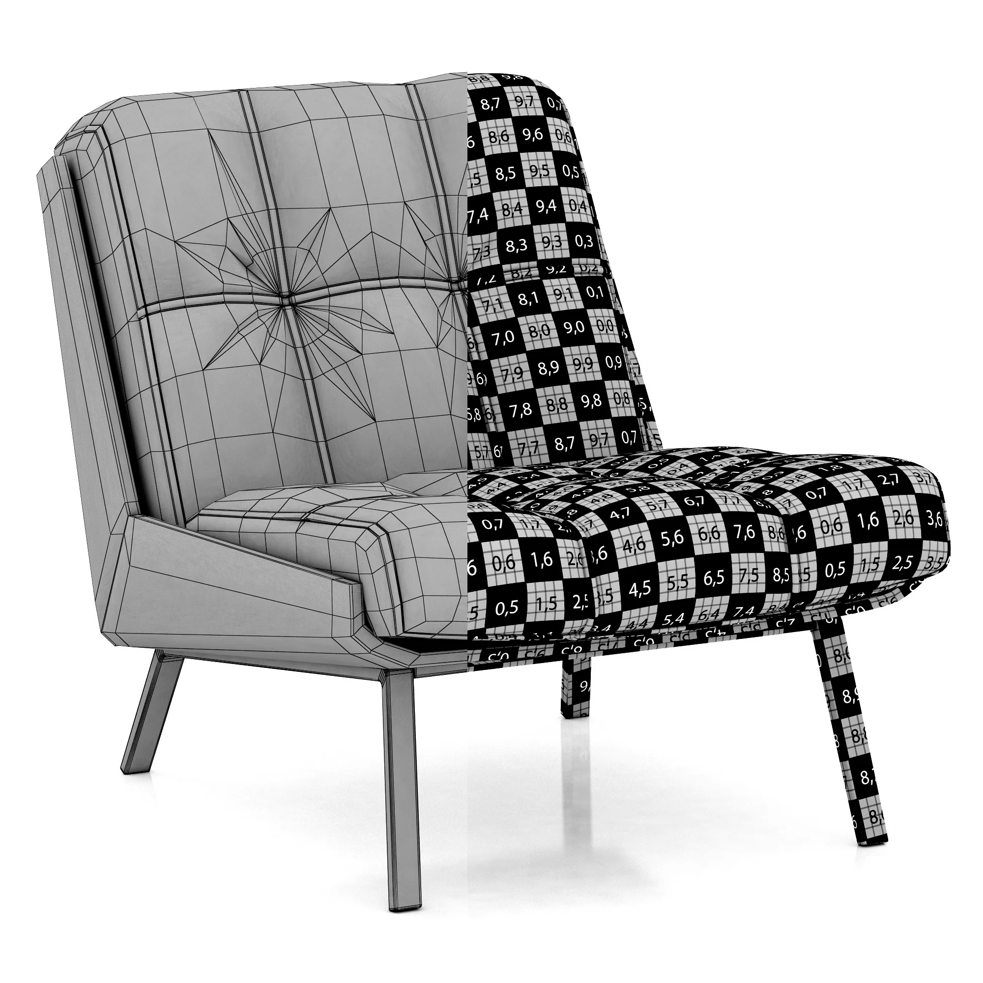 Minotti Daiki 2 — 3D model preview 8