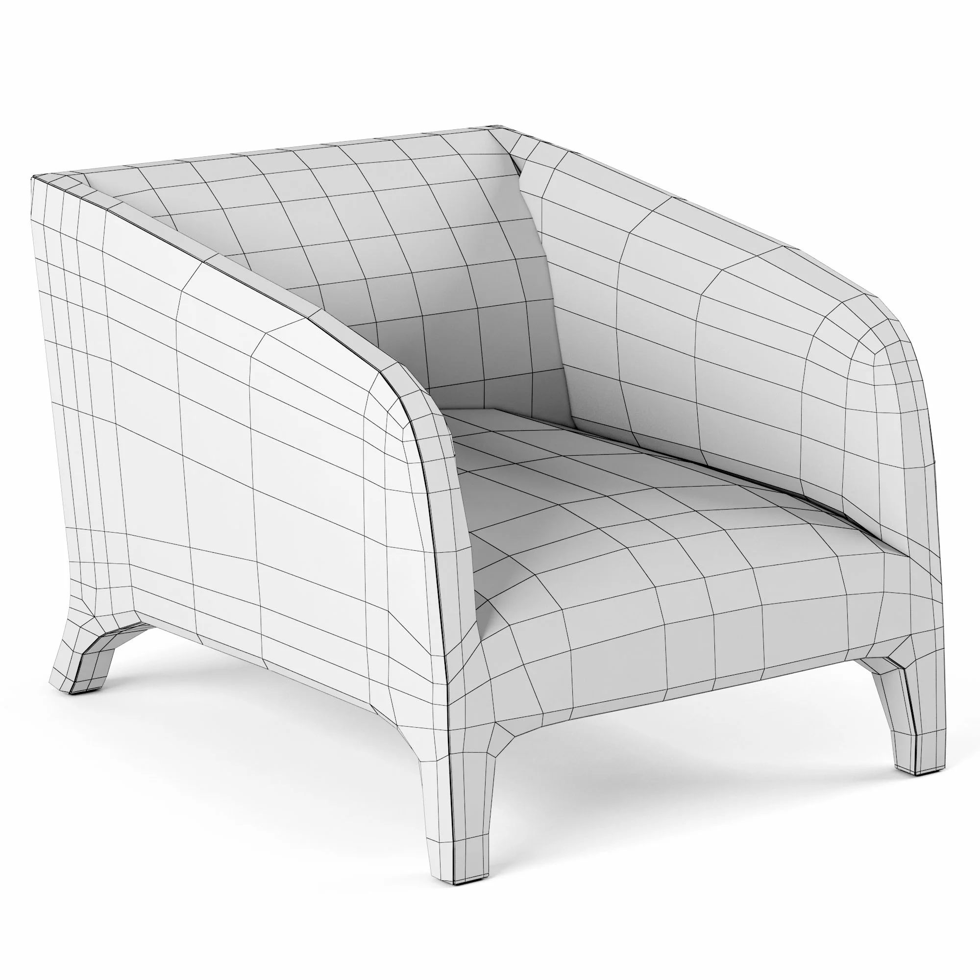 Roche Bobois ARCADE ARMCHAIR — 3D model preview 7