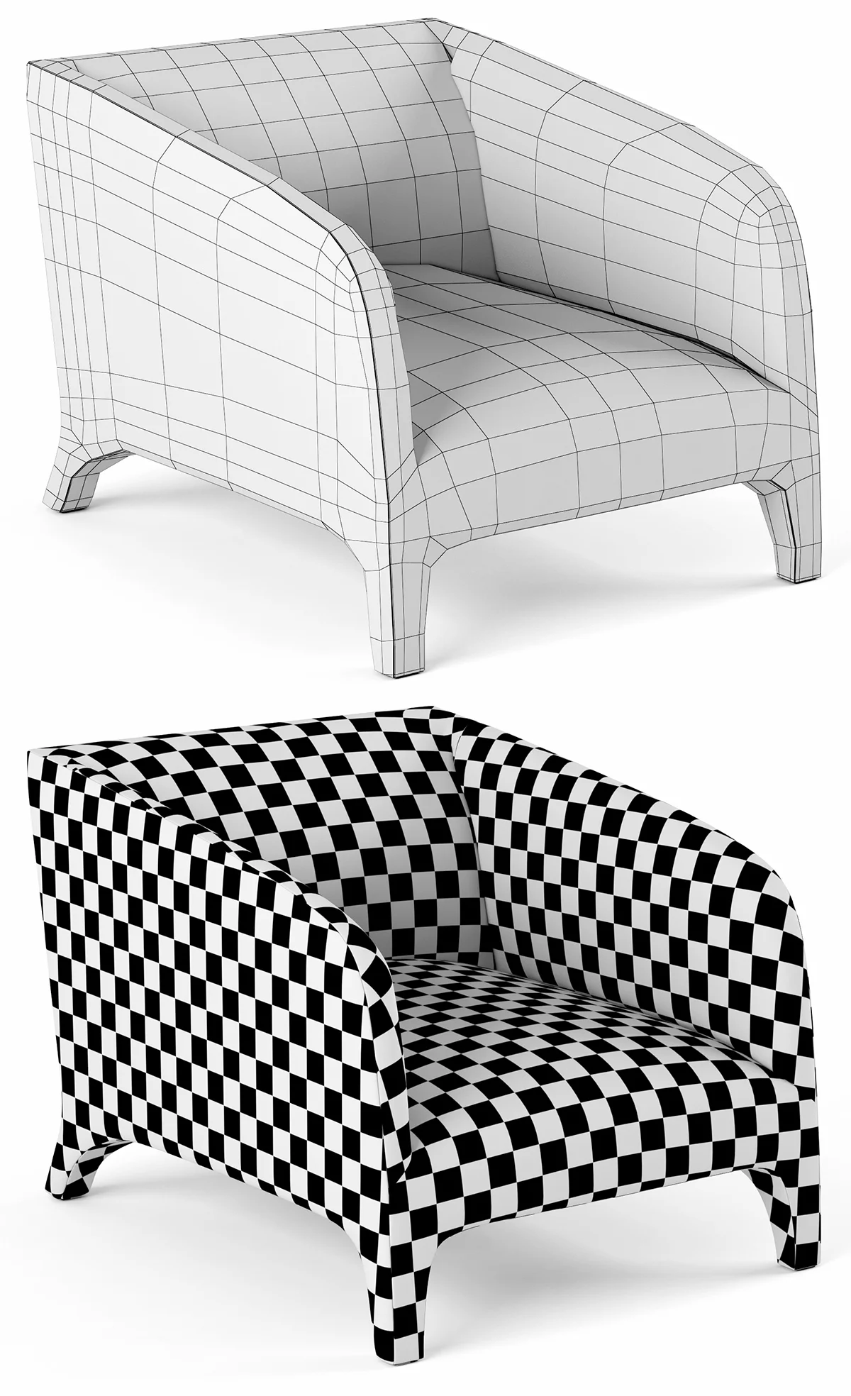 Roche Bobois ARCADE ARMCHAIR — 3D model preview 8