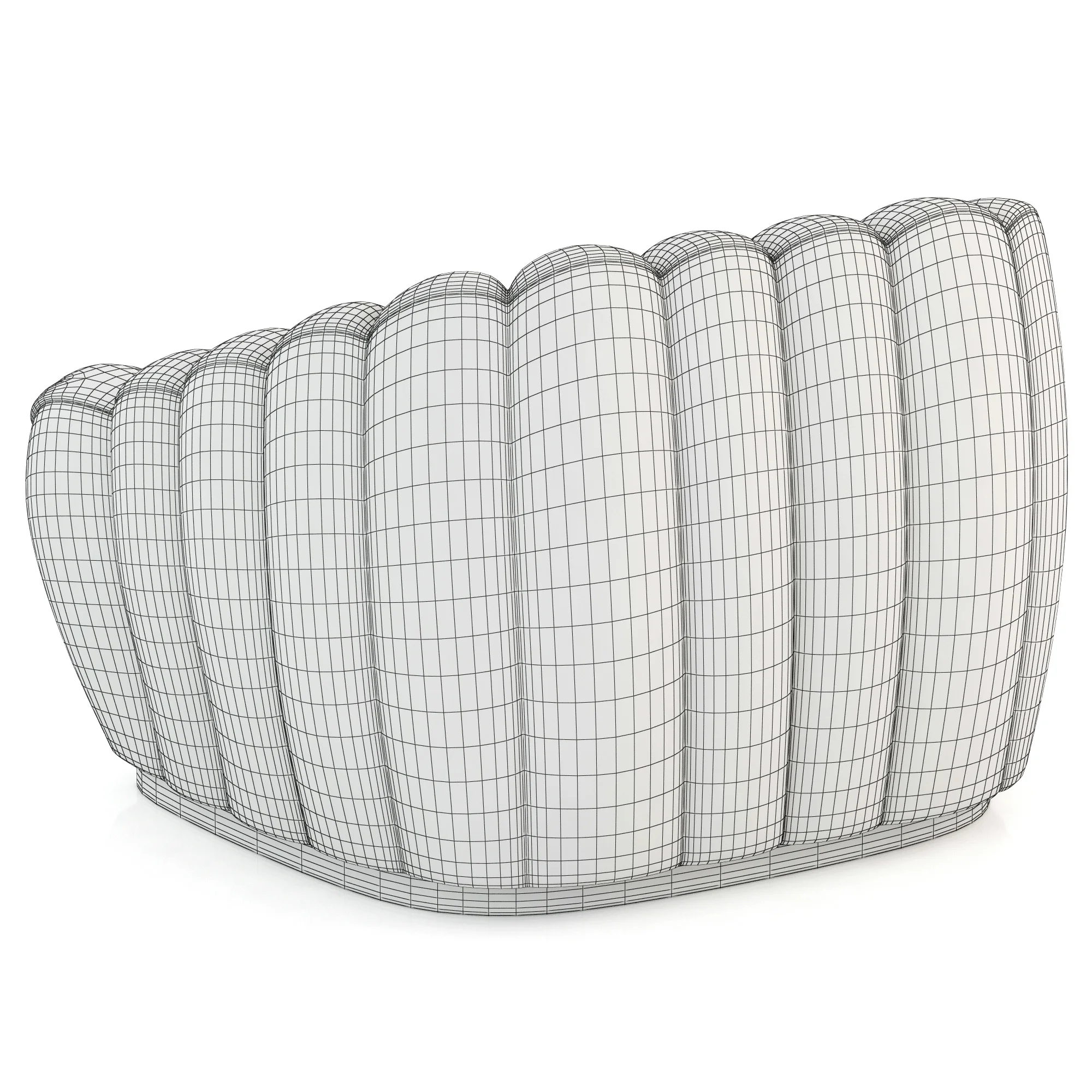 Brabbu Oreas Single Sofa — 3D model preview 6