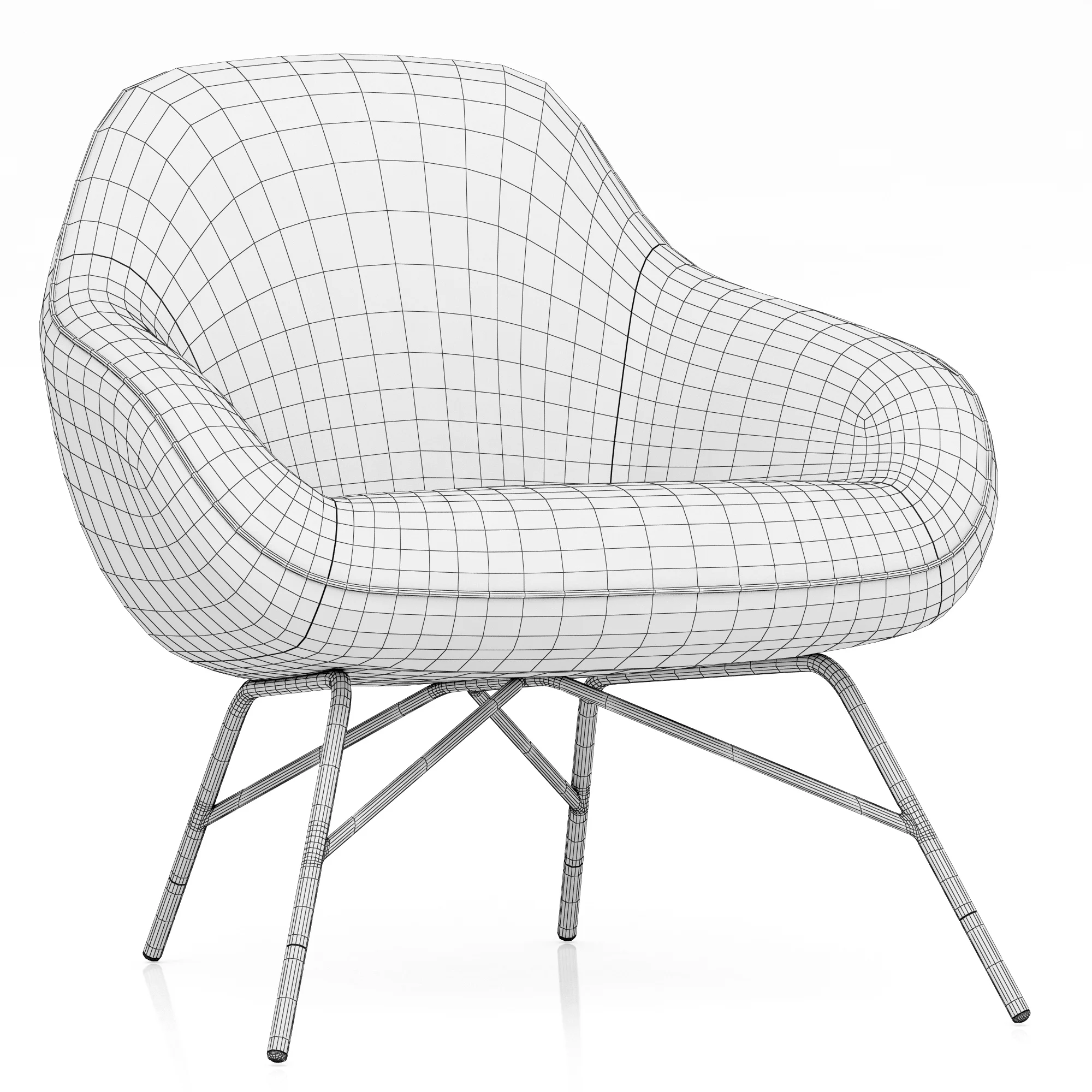 Roche Bobois SPOUTNIK Armchair — 3D model preview 8
