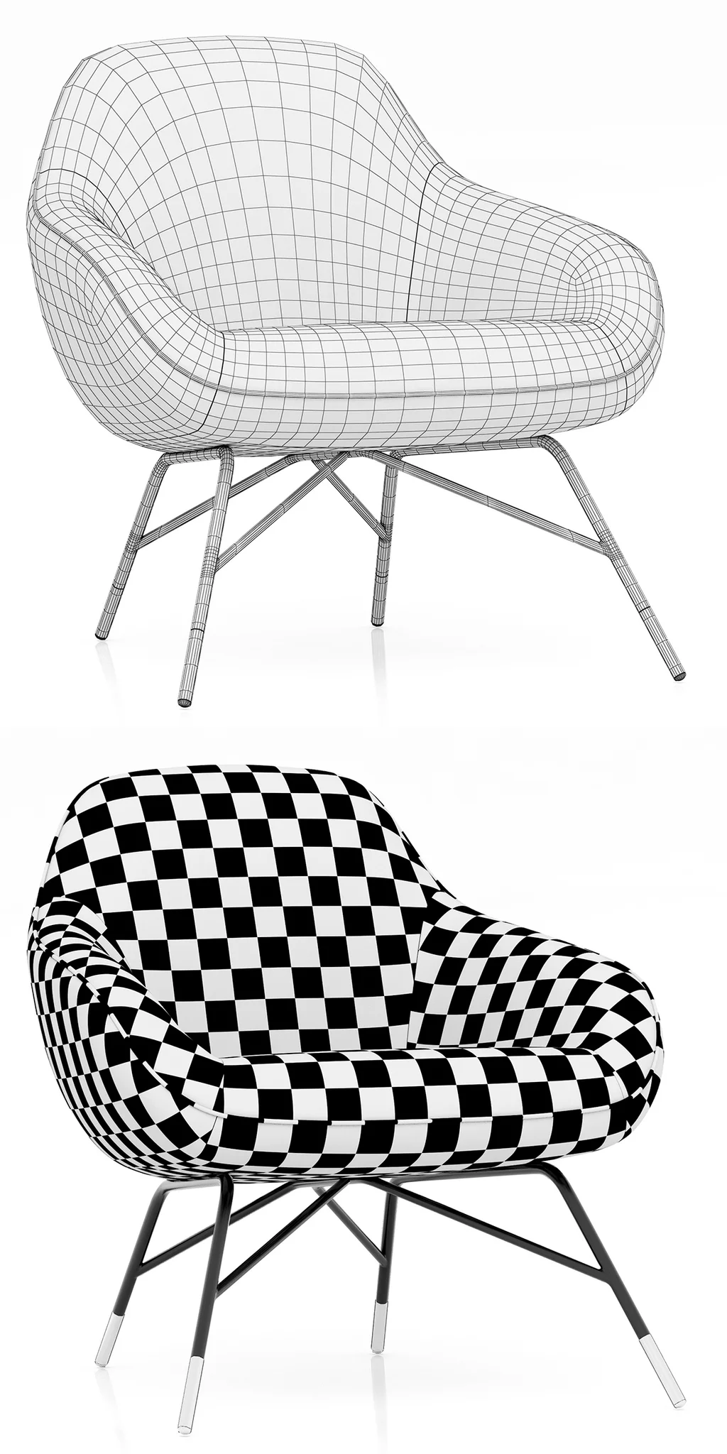 Roche Bobois SPOUTNIK Armchair — 3D model preview 9