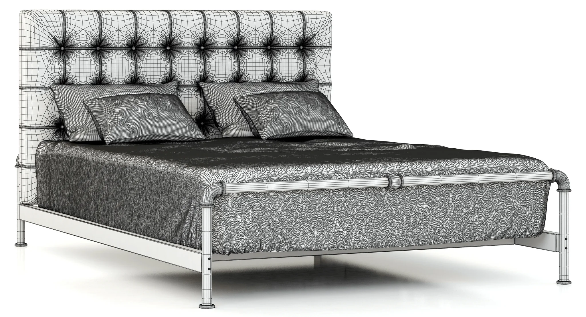 RH Teen Finlay Platform Bed — 3D model preview 7