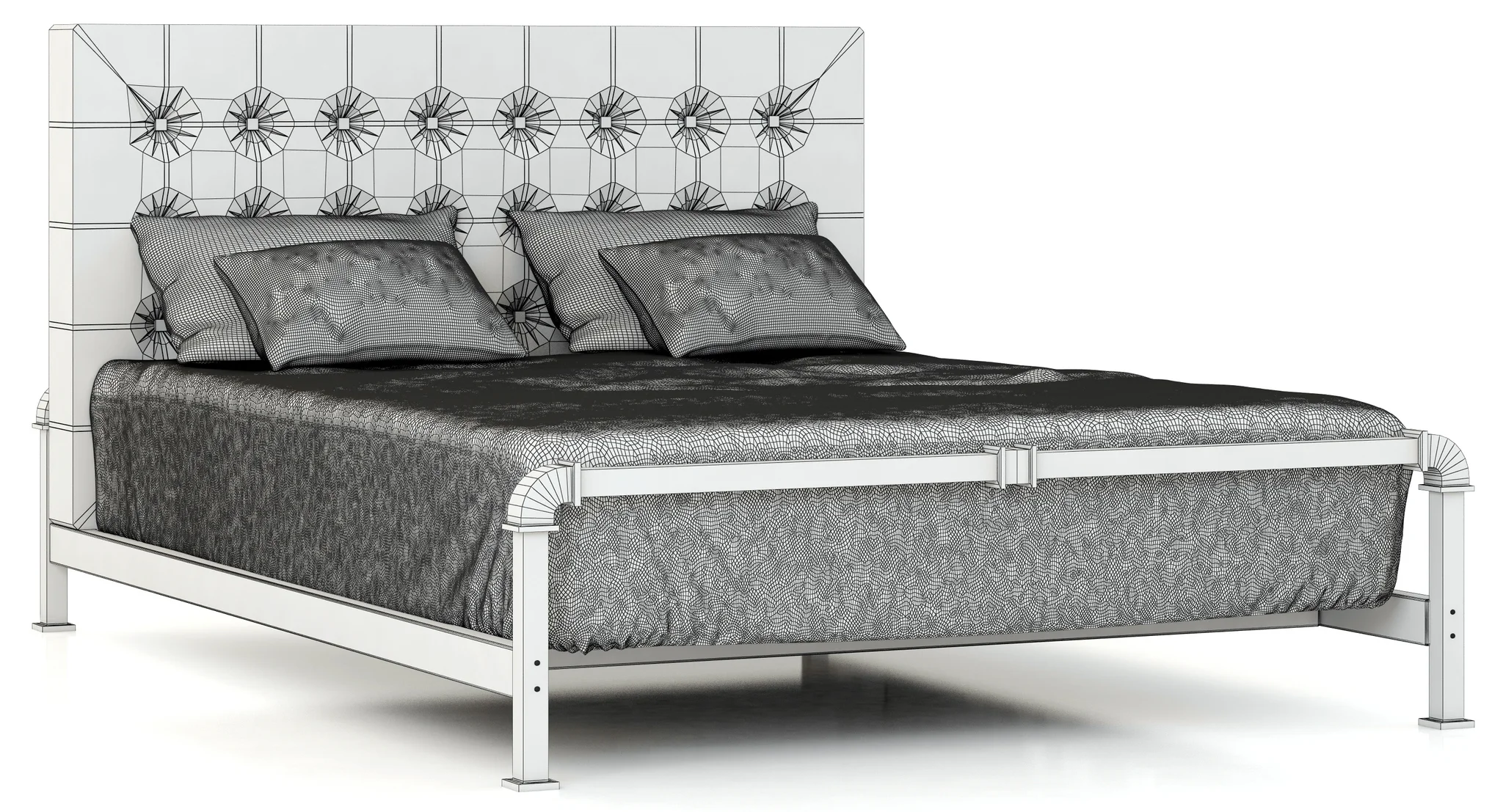 RH Teen Finlay Platform Bed — 3D model preview 8