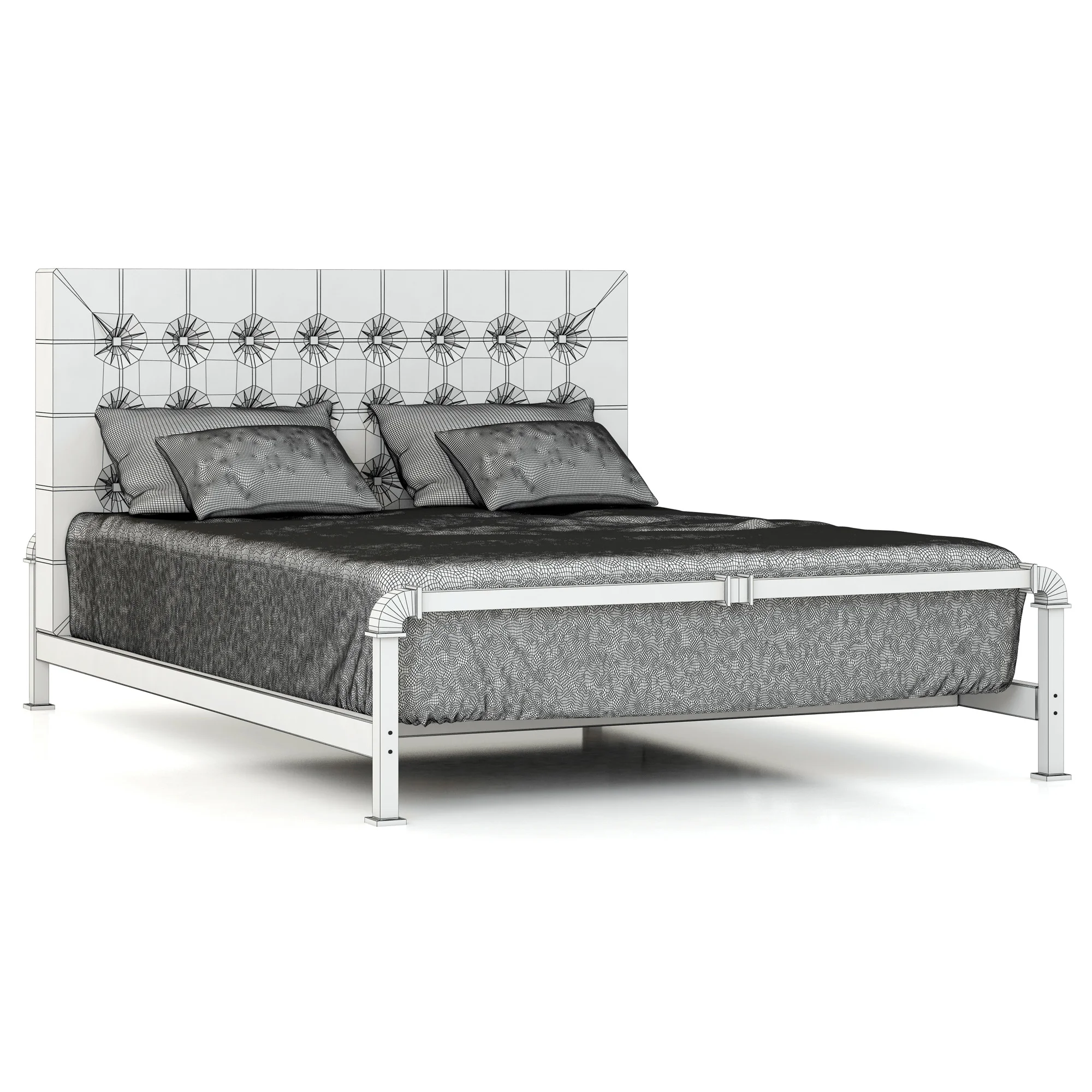RH Teen Finlay Platform Bed — 3D model preview 9