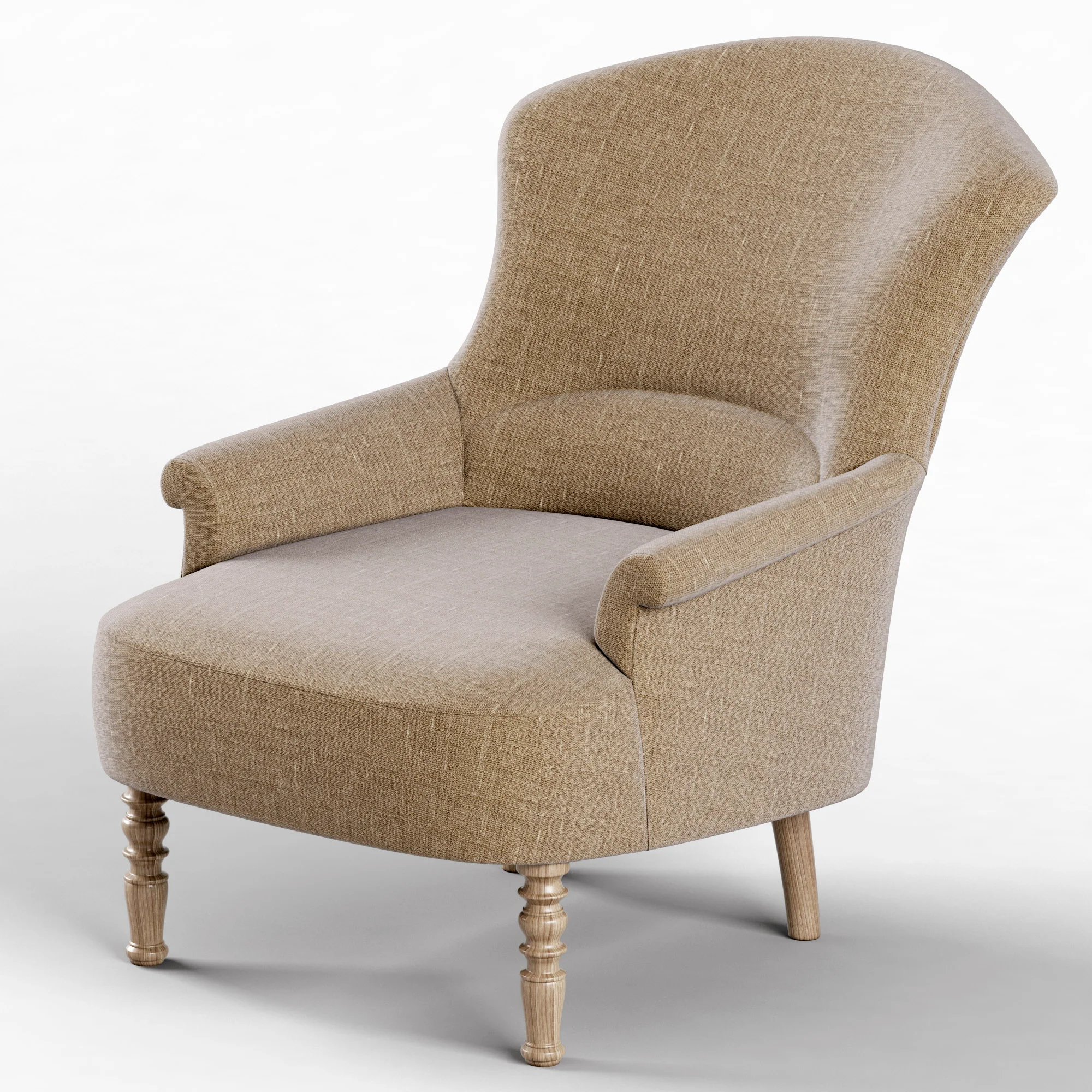 Restoration Hardware Josephine Chair — 3D model preview 1