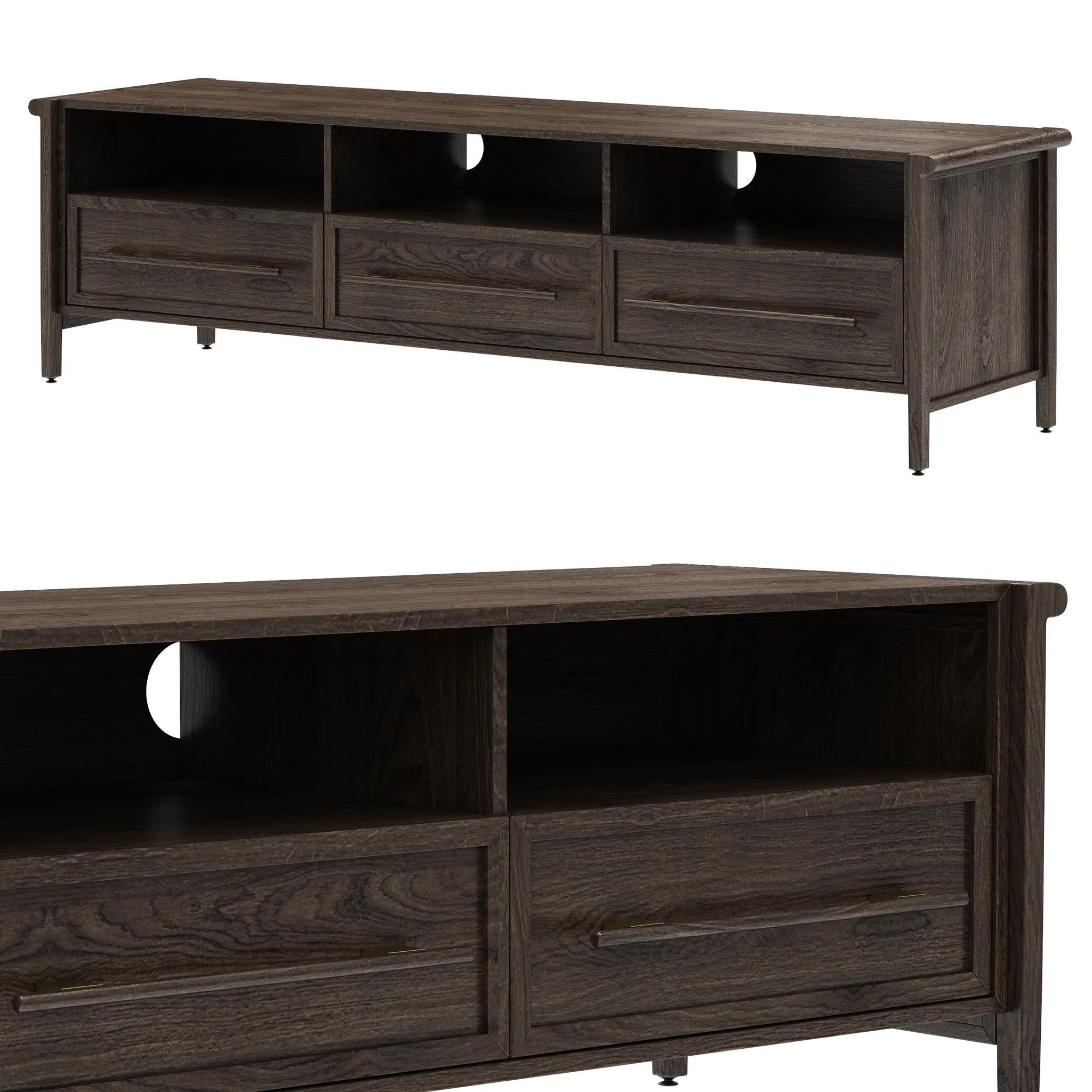 Dantone Home Contempo TV Stand — 3D model preview 1