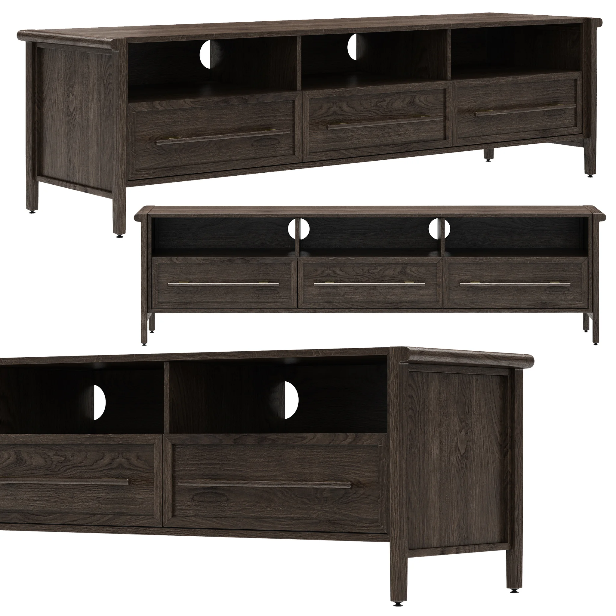 Dantone Home Contempo TV Stand — 3D model preview 3