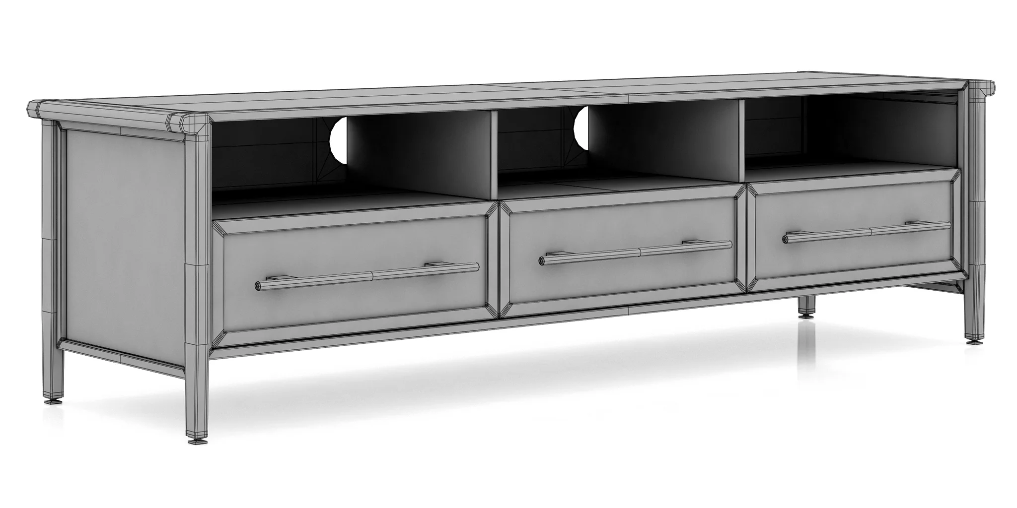 Dantone Home Contempo TV Stand — 3D model preview 10