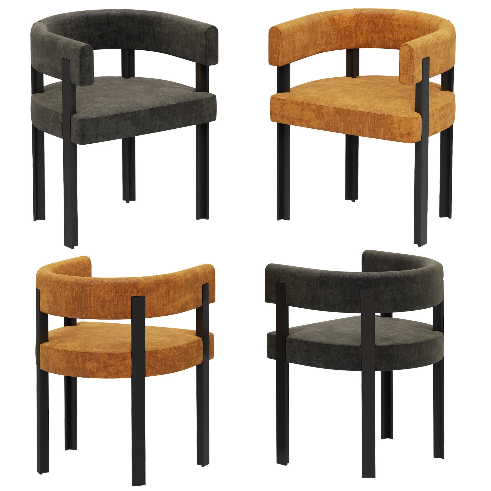 Baxter T CHAIR, 3D model preview 2