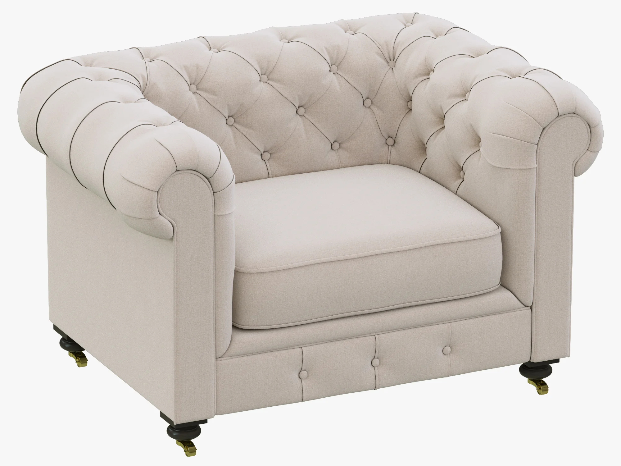 Restoration Hardware Kensington Upholstered Chair — 3D model preview 1