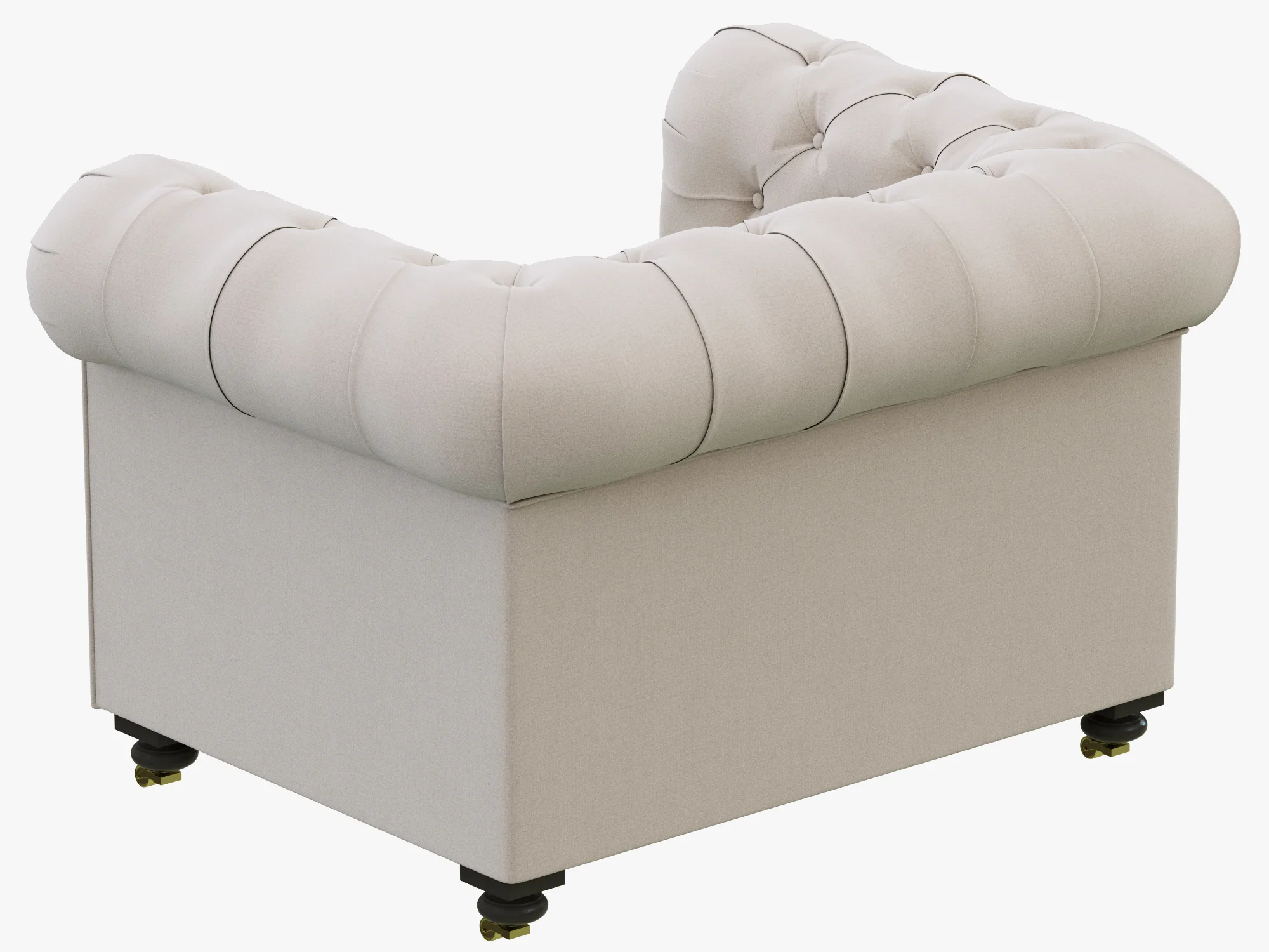 Restoration Hardware Kensington Upholstered Chair — 3D model preview 7