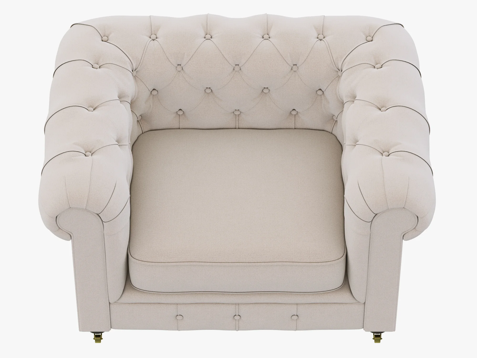 Restoration Hardware Kensington Upholstered Chair — 3D model preview 11