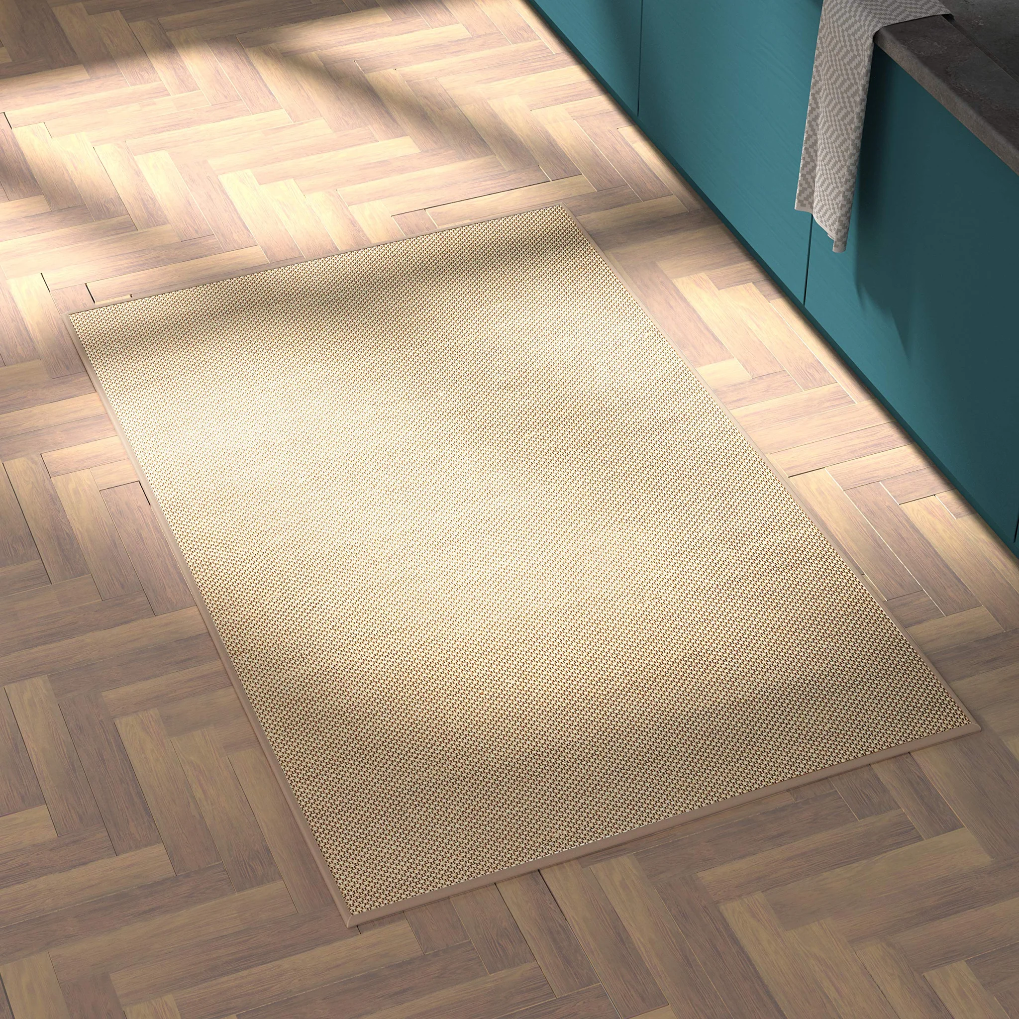 Woven Sisal Area Rug with Natural Fiber Texture