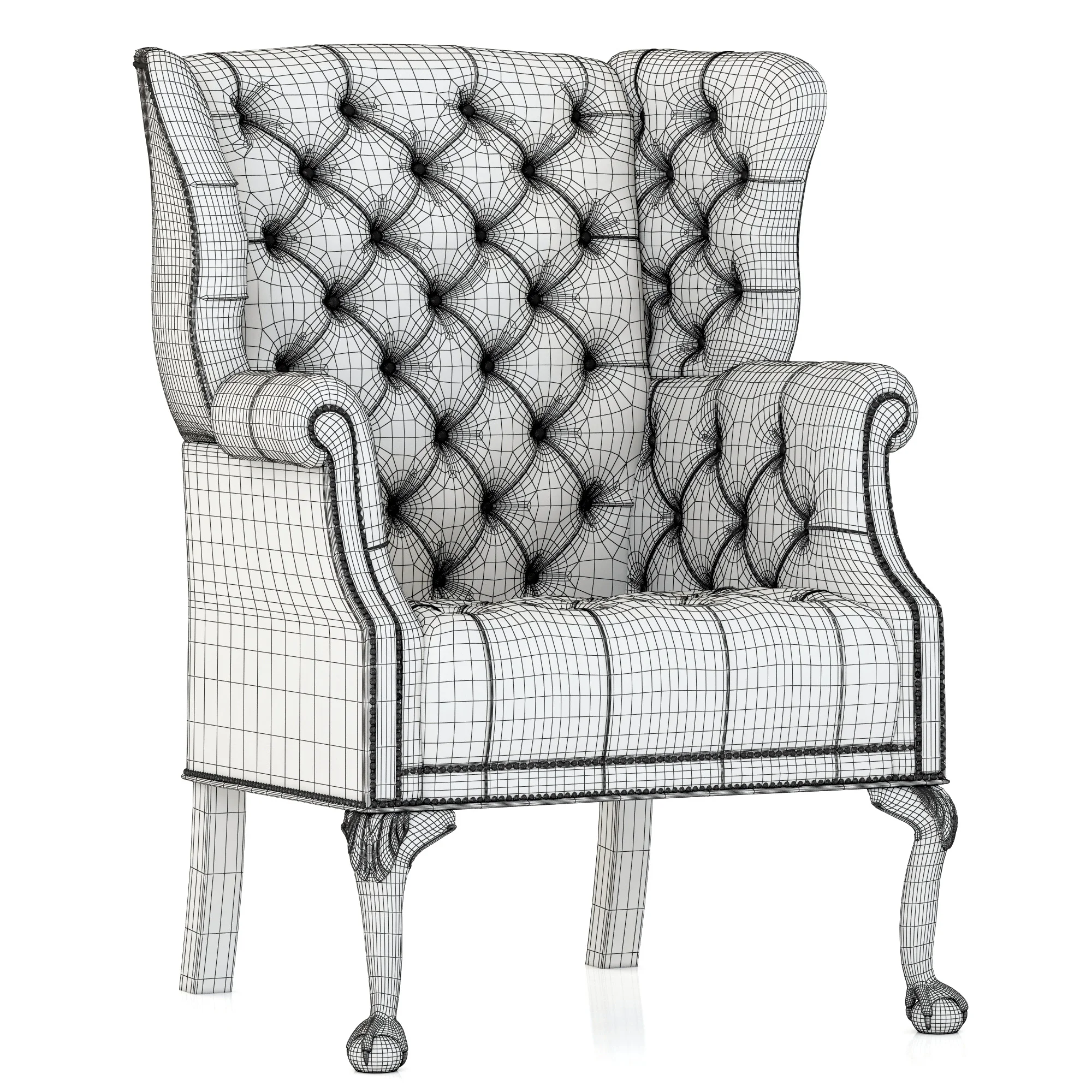 Francesco Molon ARMCHAIR P82 — 3D model preview 2