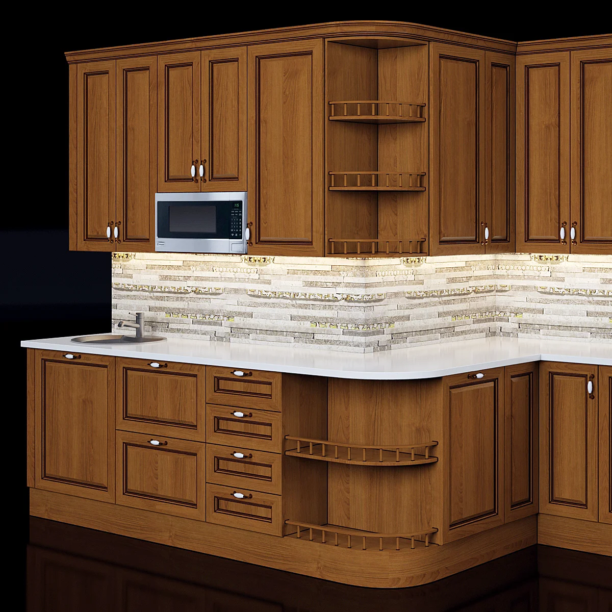 Classic Kitchen2 — 3D model preview 1