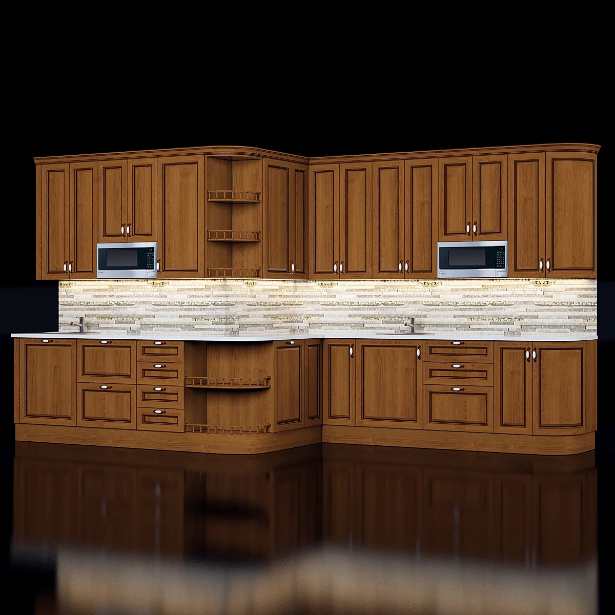 Classic Kitchen2 — 3D model preview 2