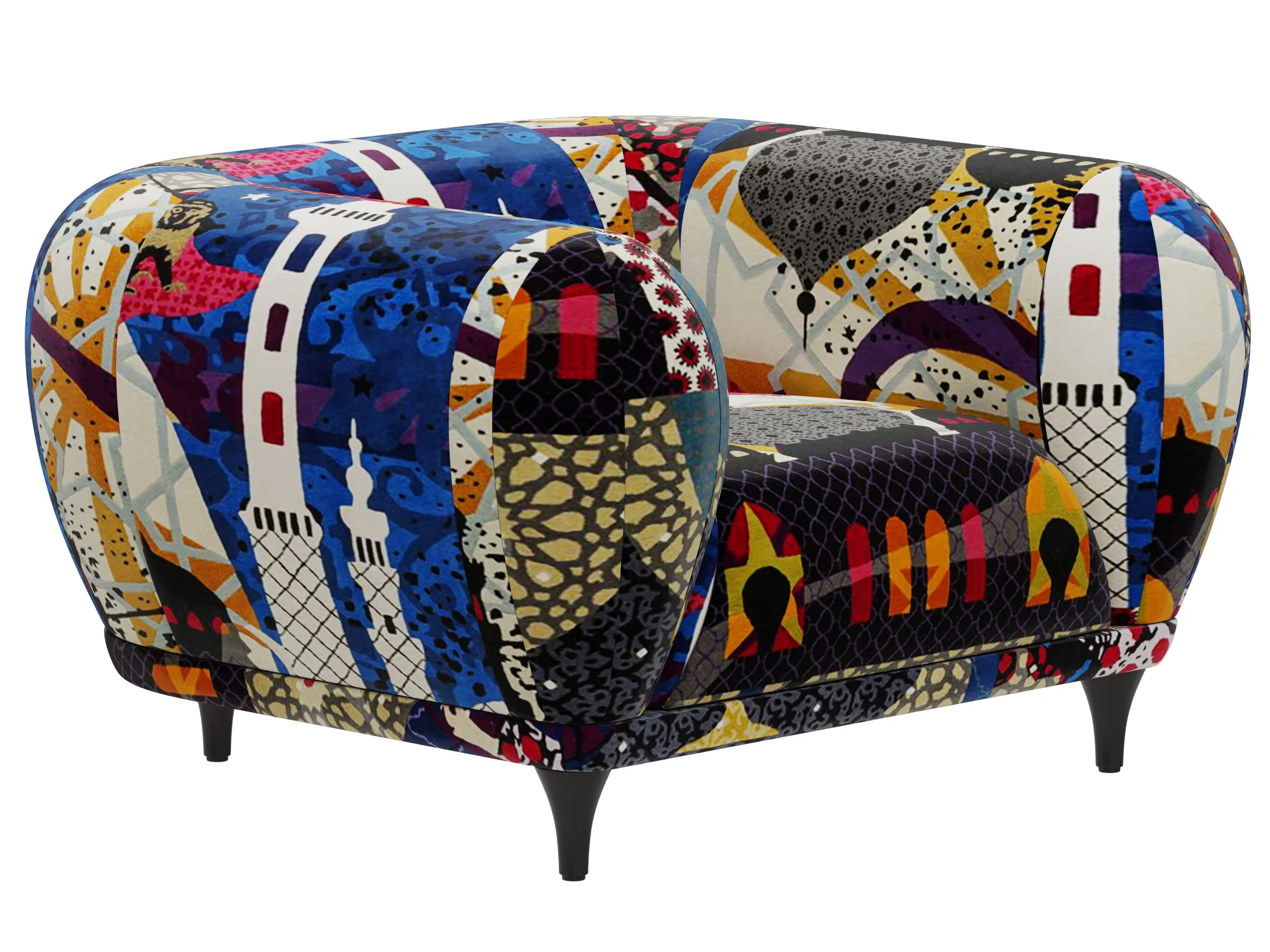 Roche Bobois MONTGOLFIERE Armchair — 3D model preview 1