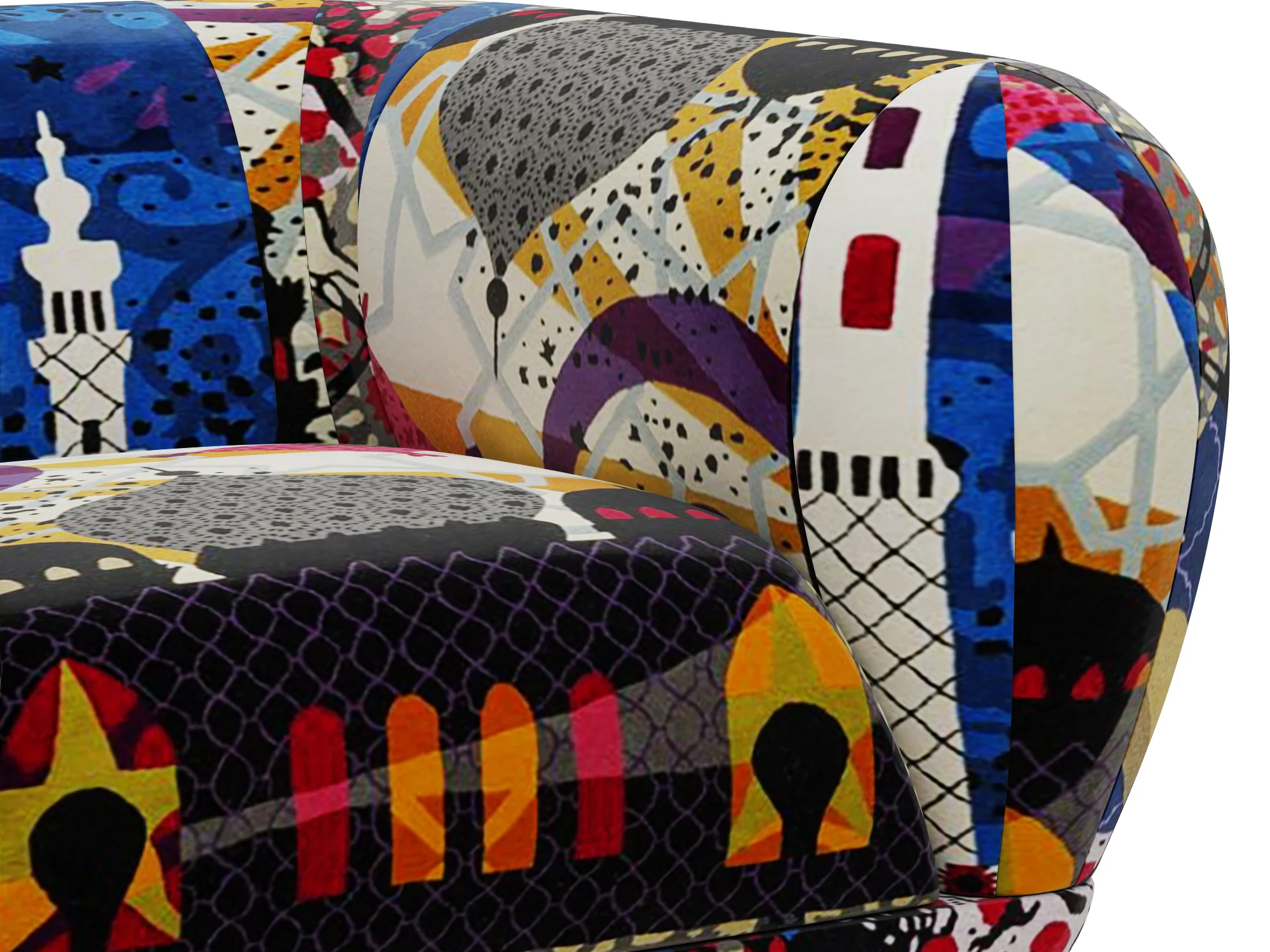 Roche Bobois MONTGOLFIERE Armchair — 3D model preview 4