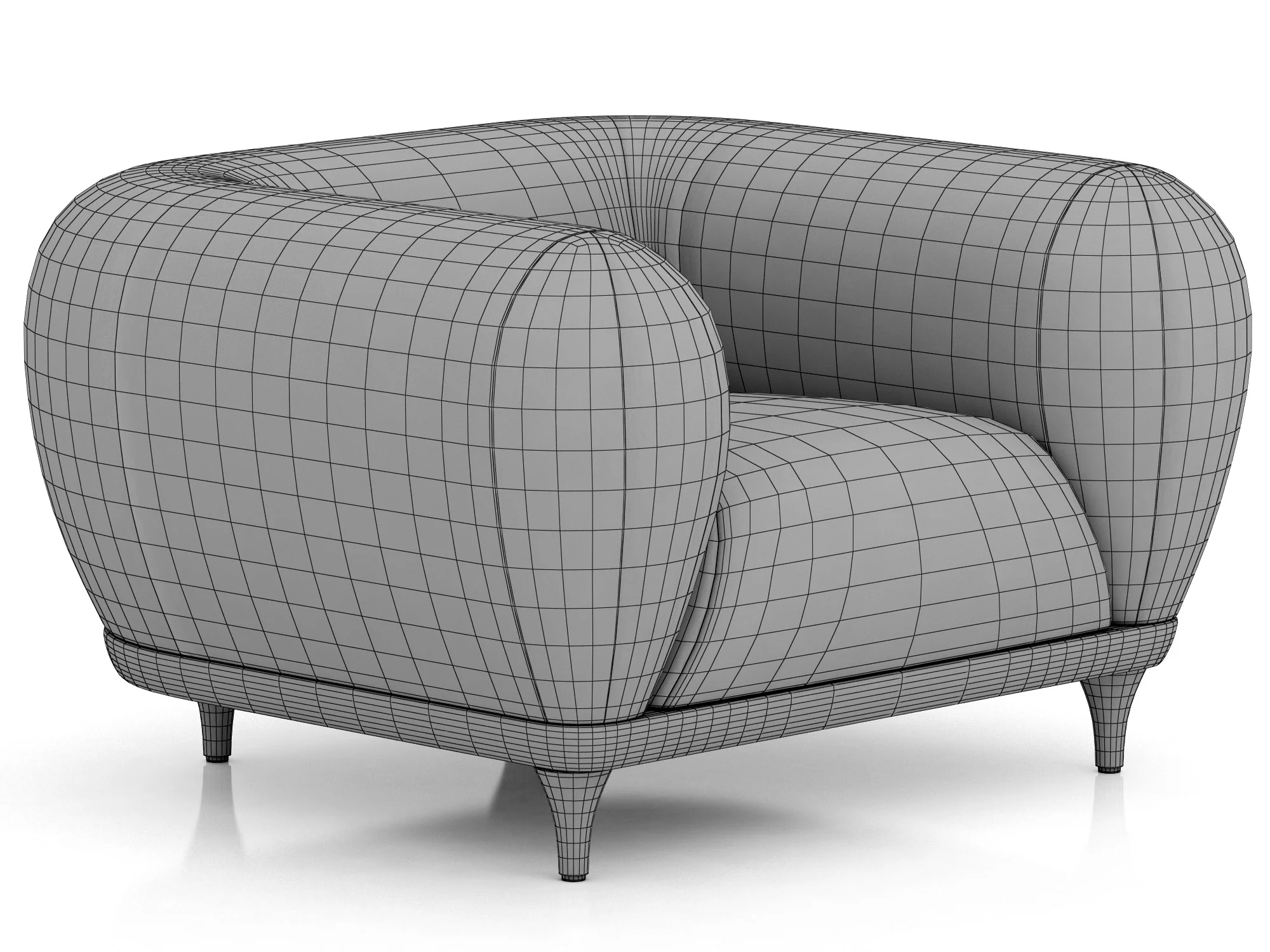 Roche Bobois MONTGOLFIERE Armchair — 3D model preview 8