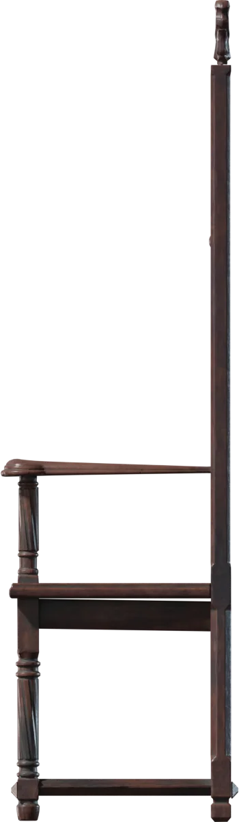 Gothic Cathedral Throne Chair, 3D model preview 3