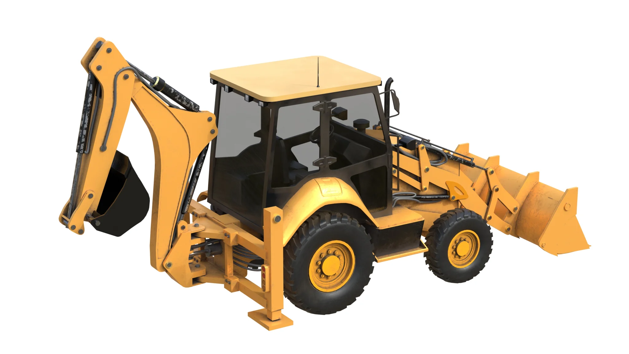 Backhoe Loaders 426f2, 3D model preview 3