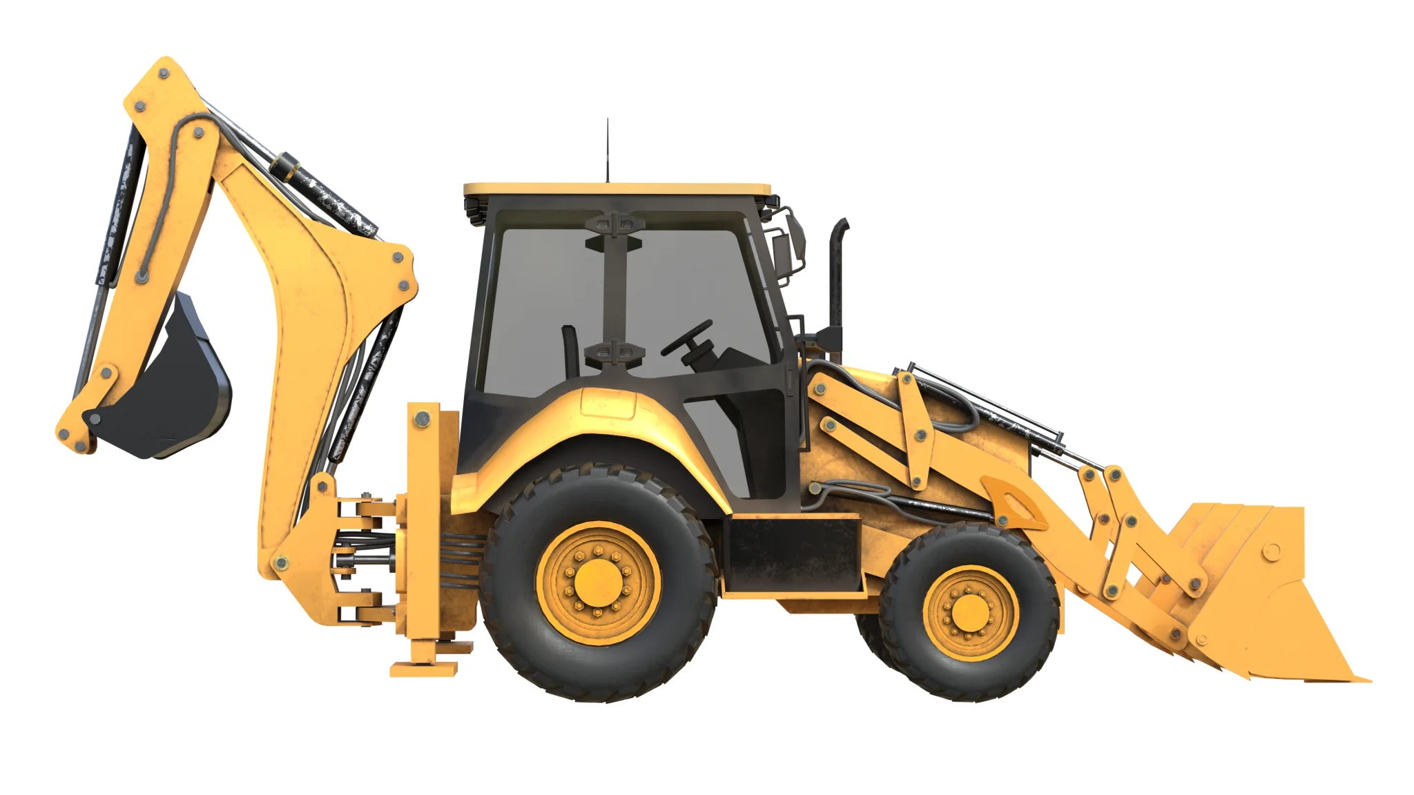 Backhoe Loaders 426f2, 3D model preview 5
