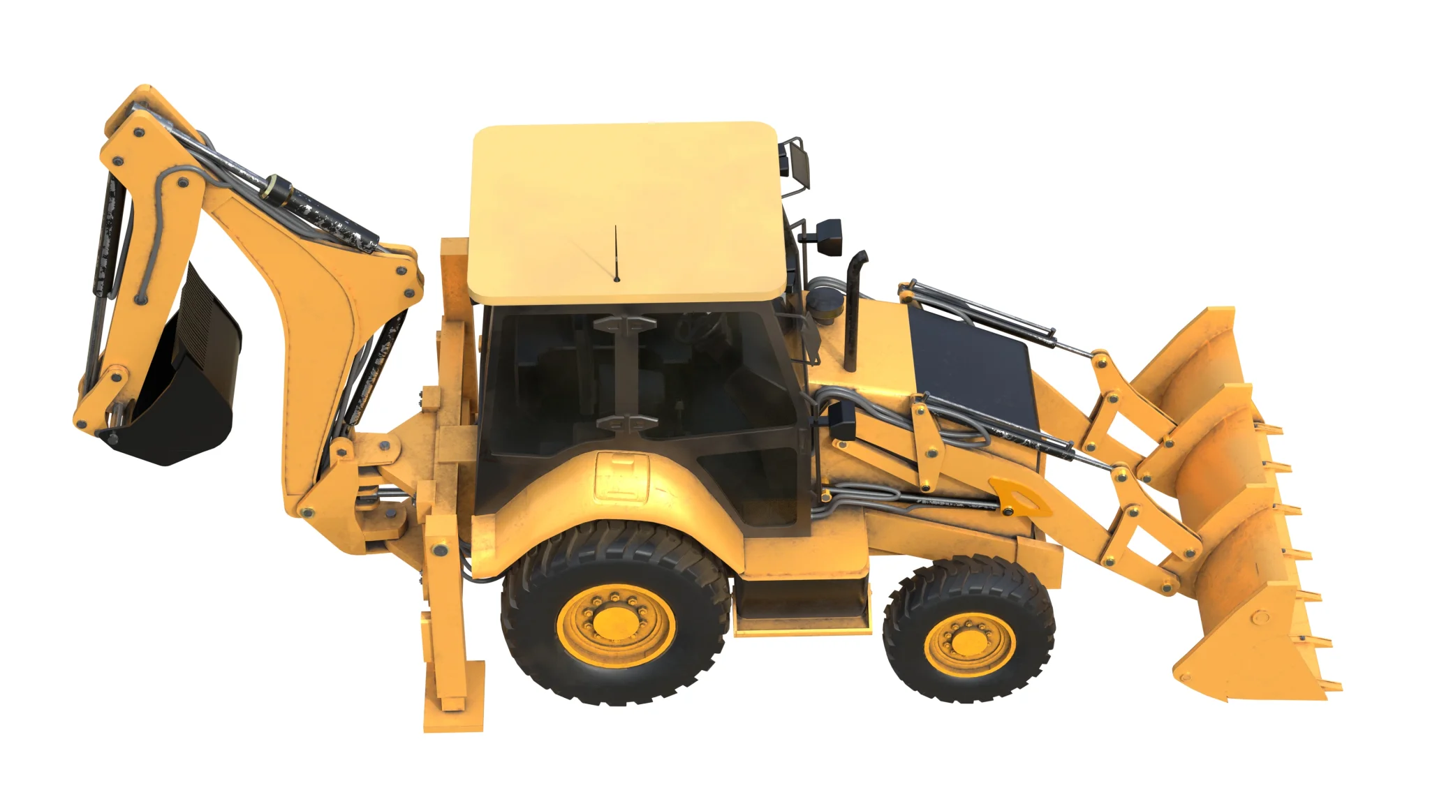 Backhoe Loaders 426f2, 3D model preview 6