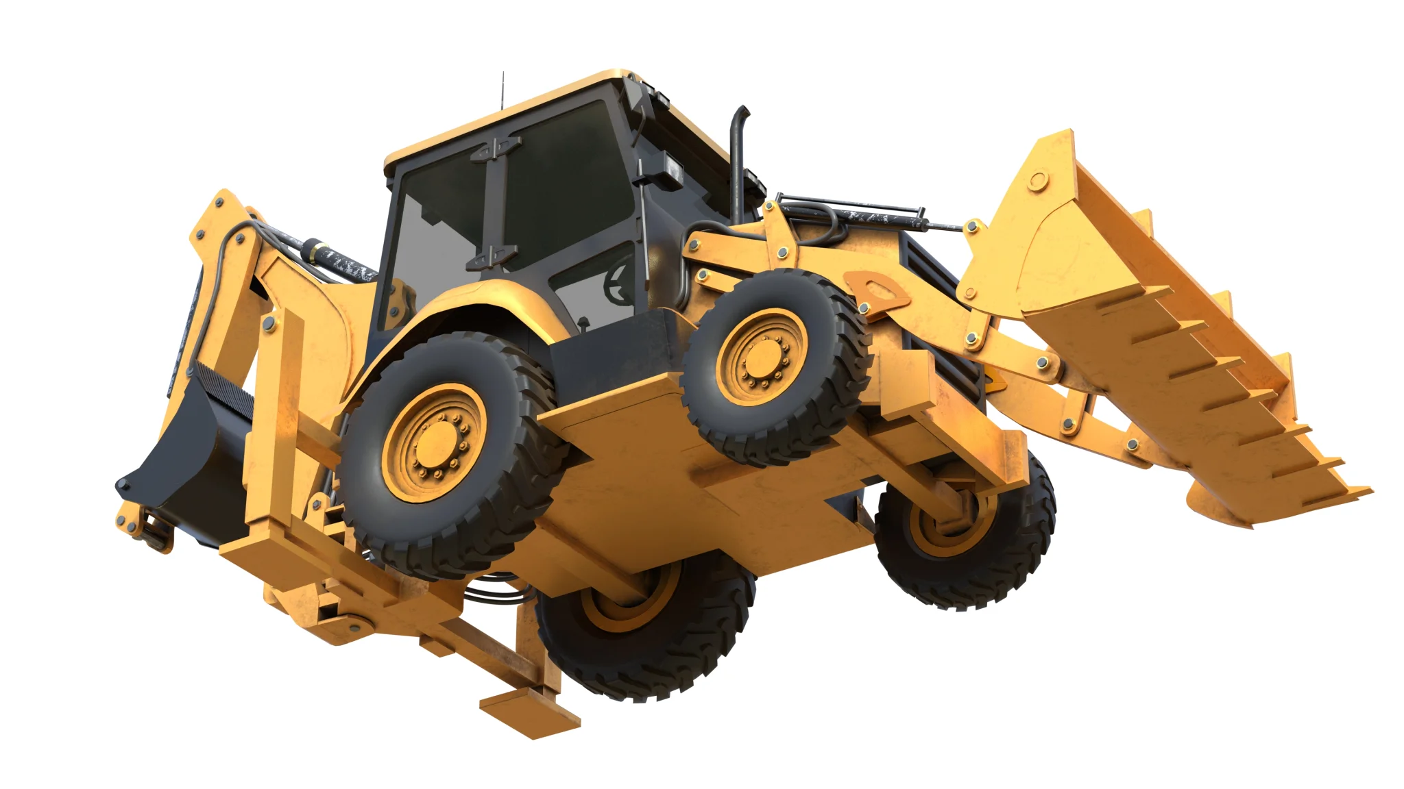 Backhoe Loaders 426f2, 3D model preview 1