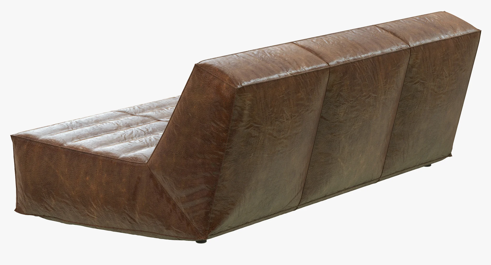 Restoration Hardware Chelsea Leather Sofa — 3D model preview 3