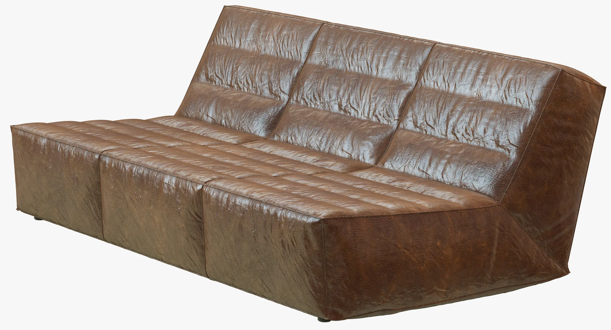 Restoration Hardware Chelsea Leather Sofa — 3D model preview 4