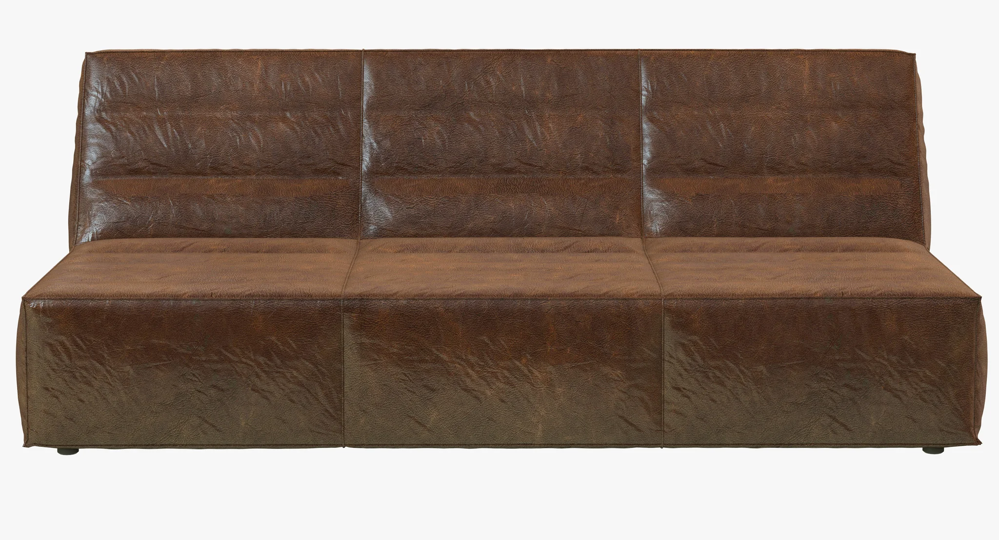 Restoration Hardware Chelsea Leather Sofa — 3D model preview 6