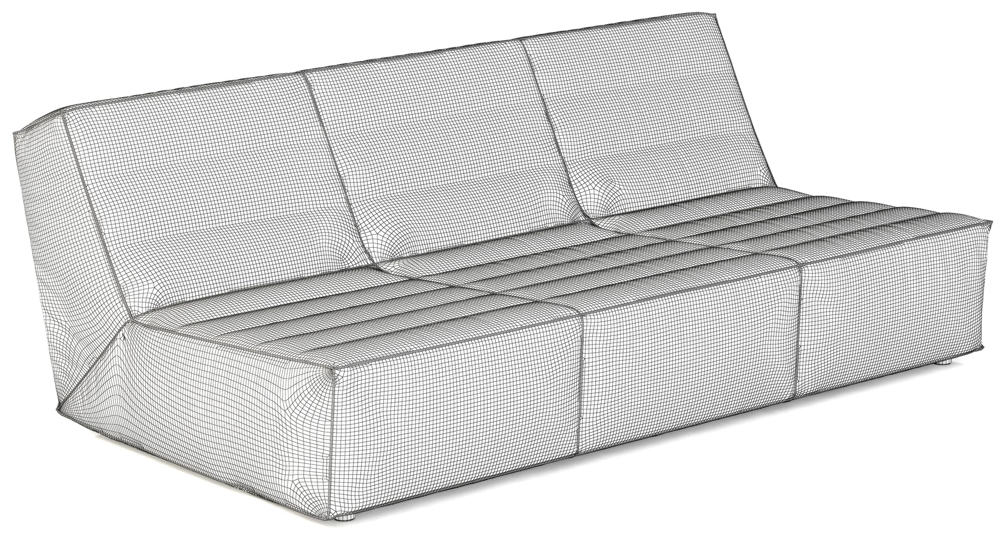Restoration Hardware Chelsea Leather Sofa — 3D model preview 7