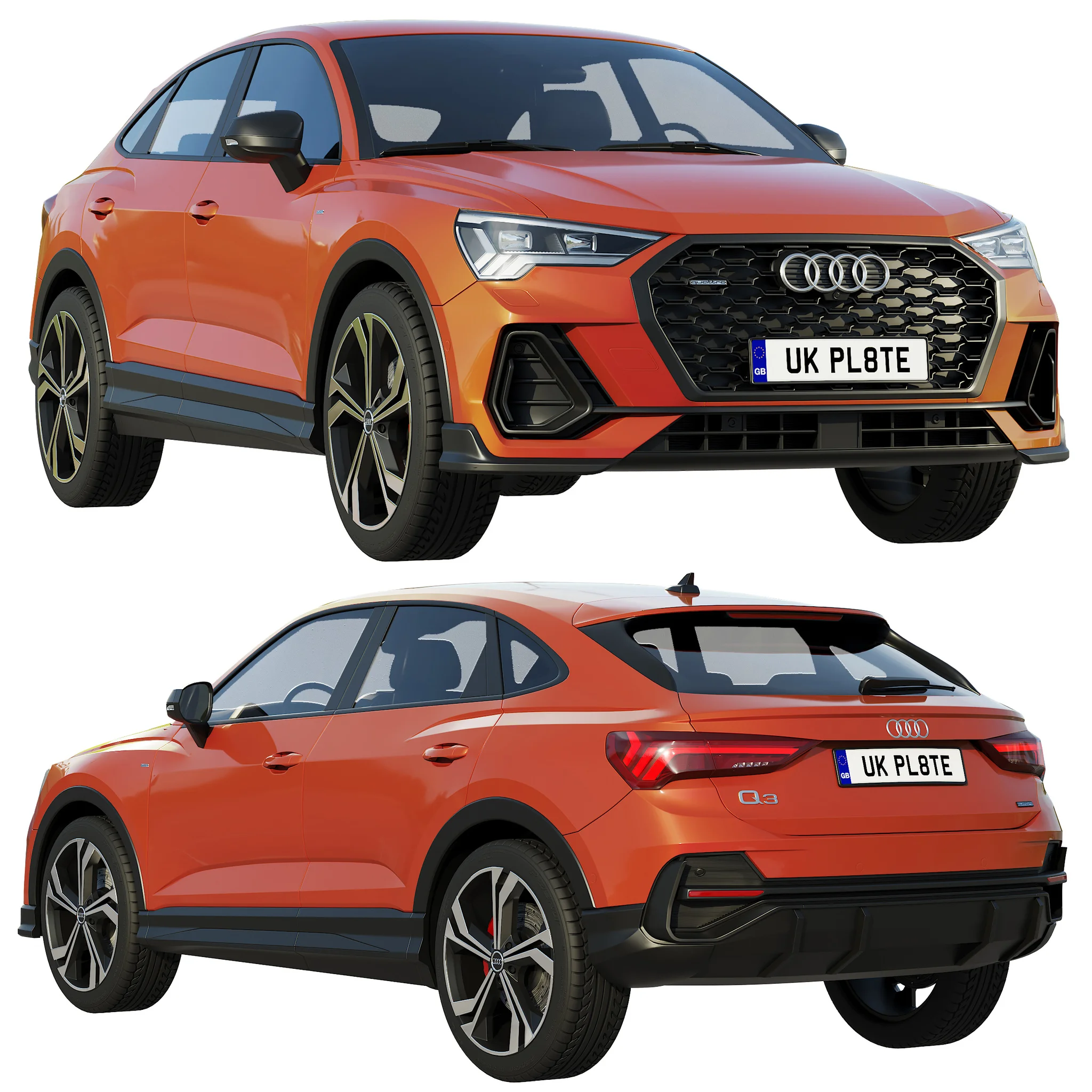 AUDI Q3 SPORTBACK, 3D model preview 14