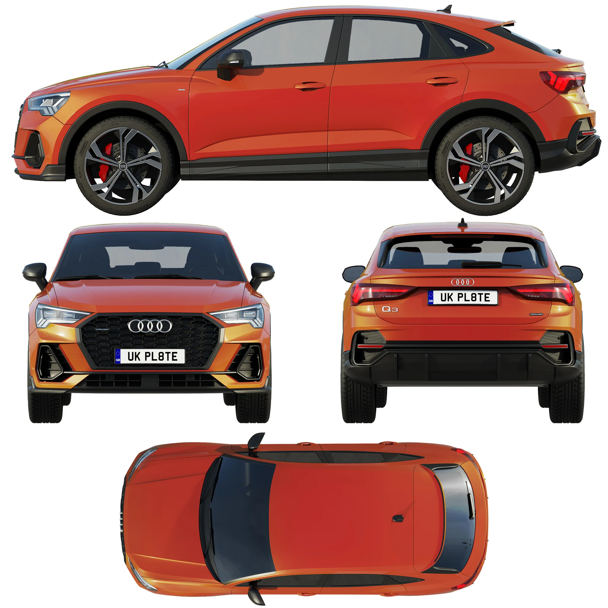 AUDI Q3 SPORTBACK, 3D model preview 24
