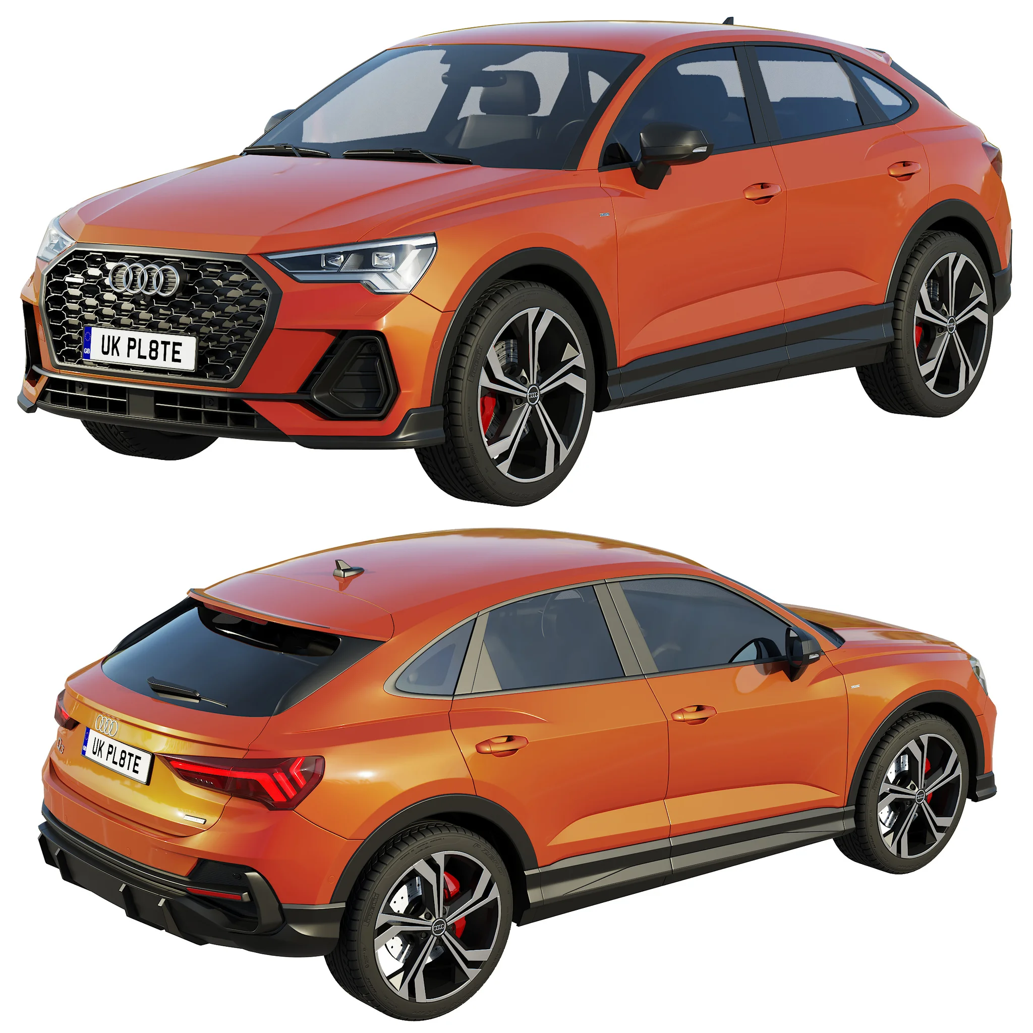 AUDI Q3 SPORTBACK, 3D model preview 32